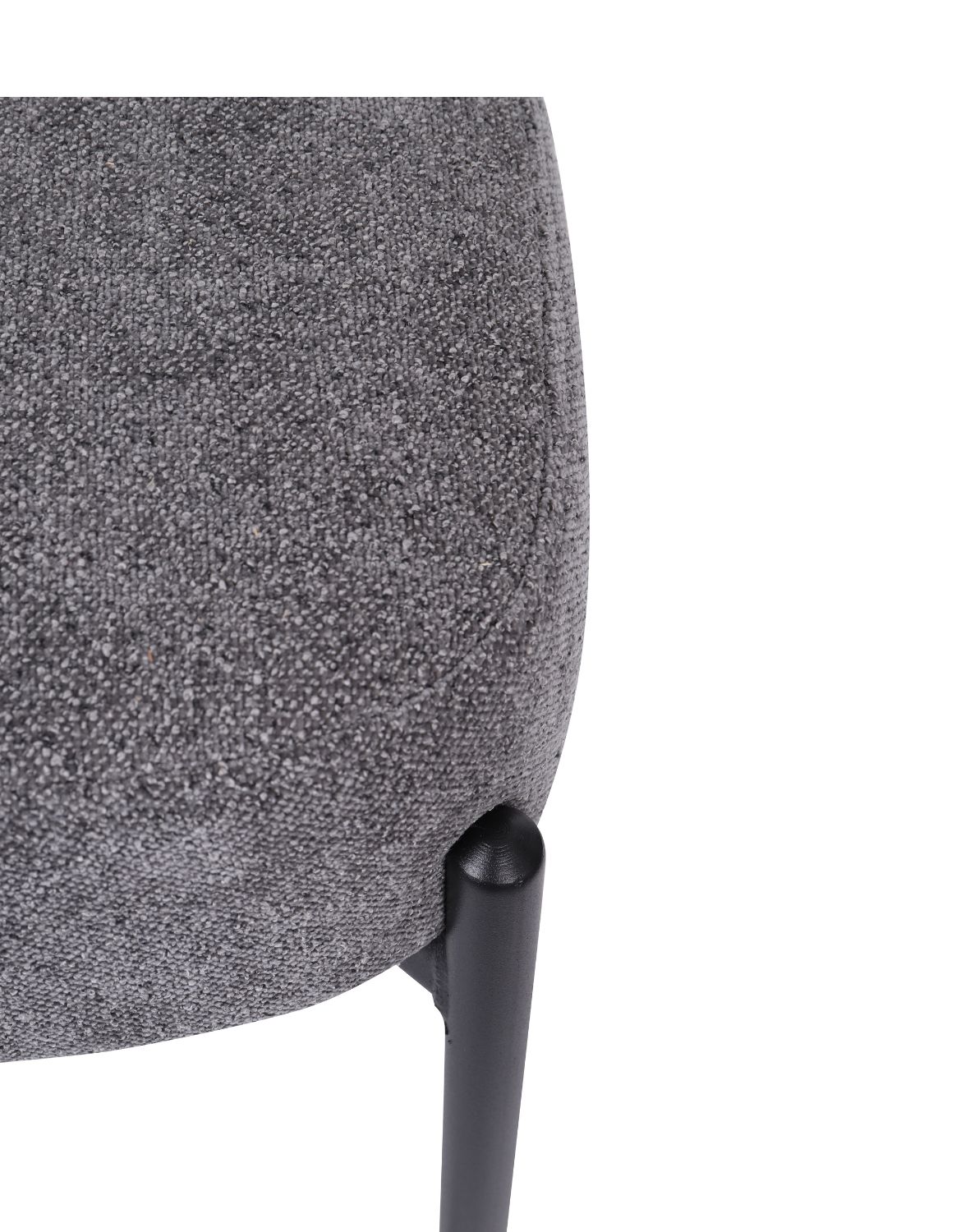 kwadratowy hoker do kuchni z podnóżkiem dolly, szary