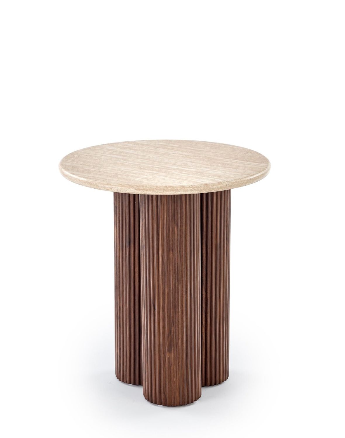 Lawa/stolik kawowy dorotea_s, trawertyn,orzechowy 50x56