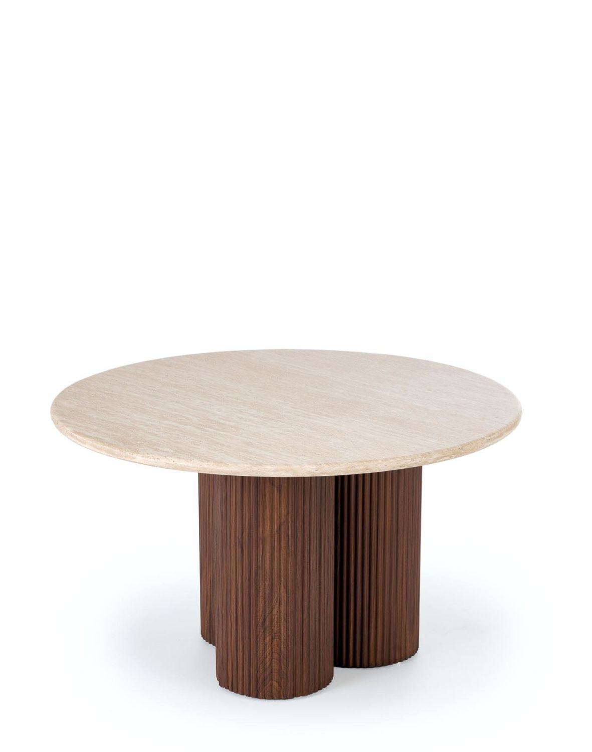 ława/stolik kawowy dorotea, trawertyn,orzechowy 80x46