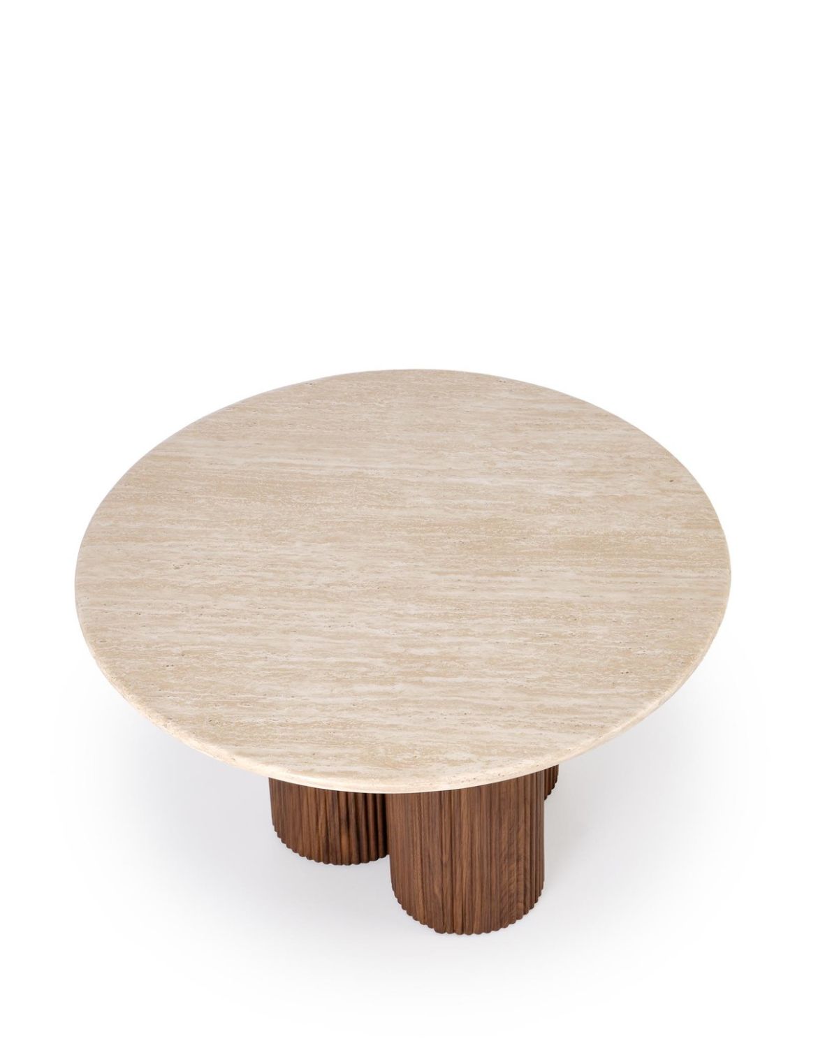 ława/stolik kawowy dorotea, trawertyn,orzechowy 80x46