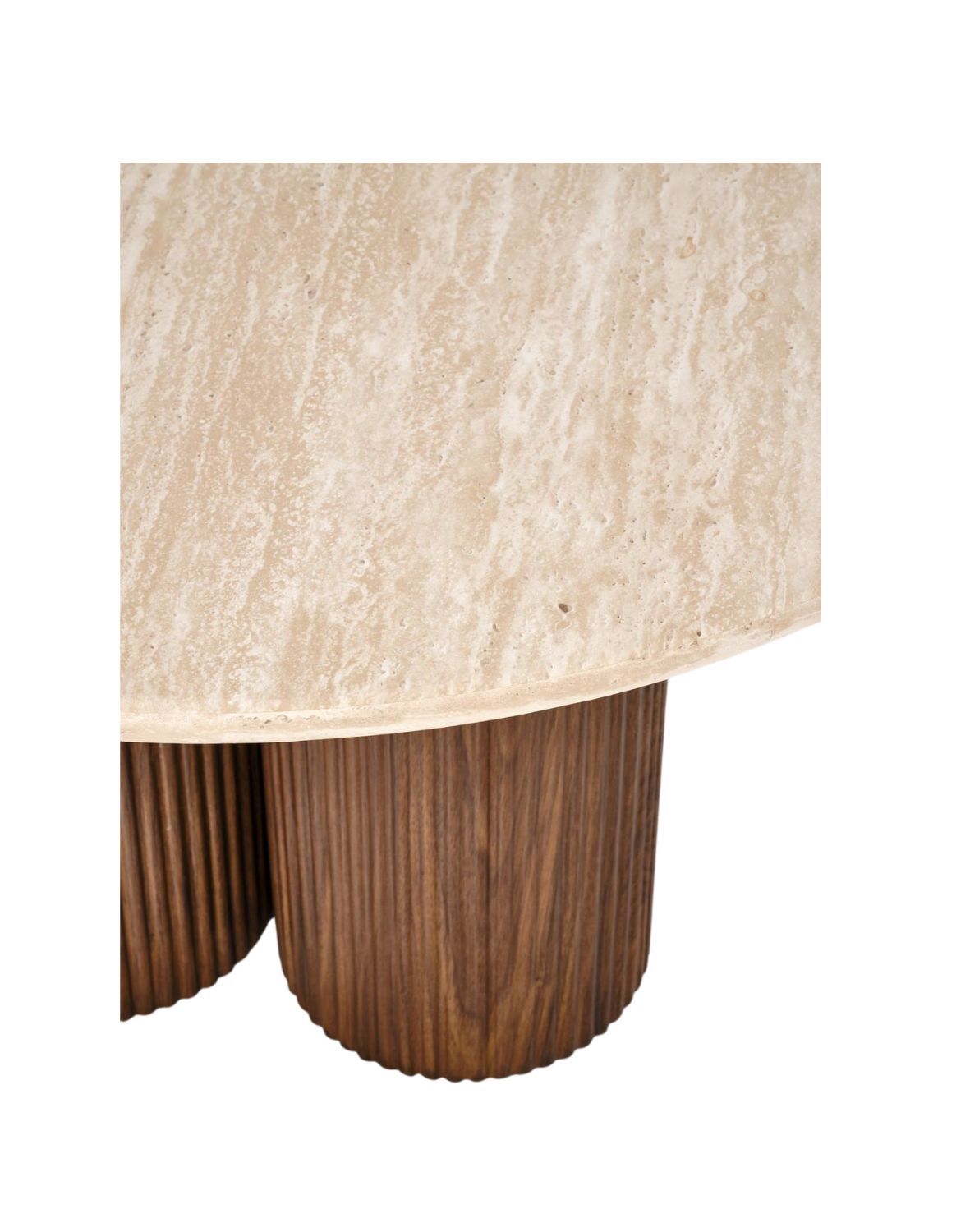 ława/stolik kawowy dorotea, trawertyn,orzechowy 80x46