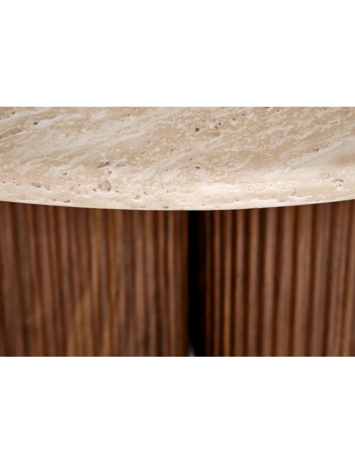 ława/stolik kawowy dorotea, trawertyn,orzechowy 80x46