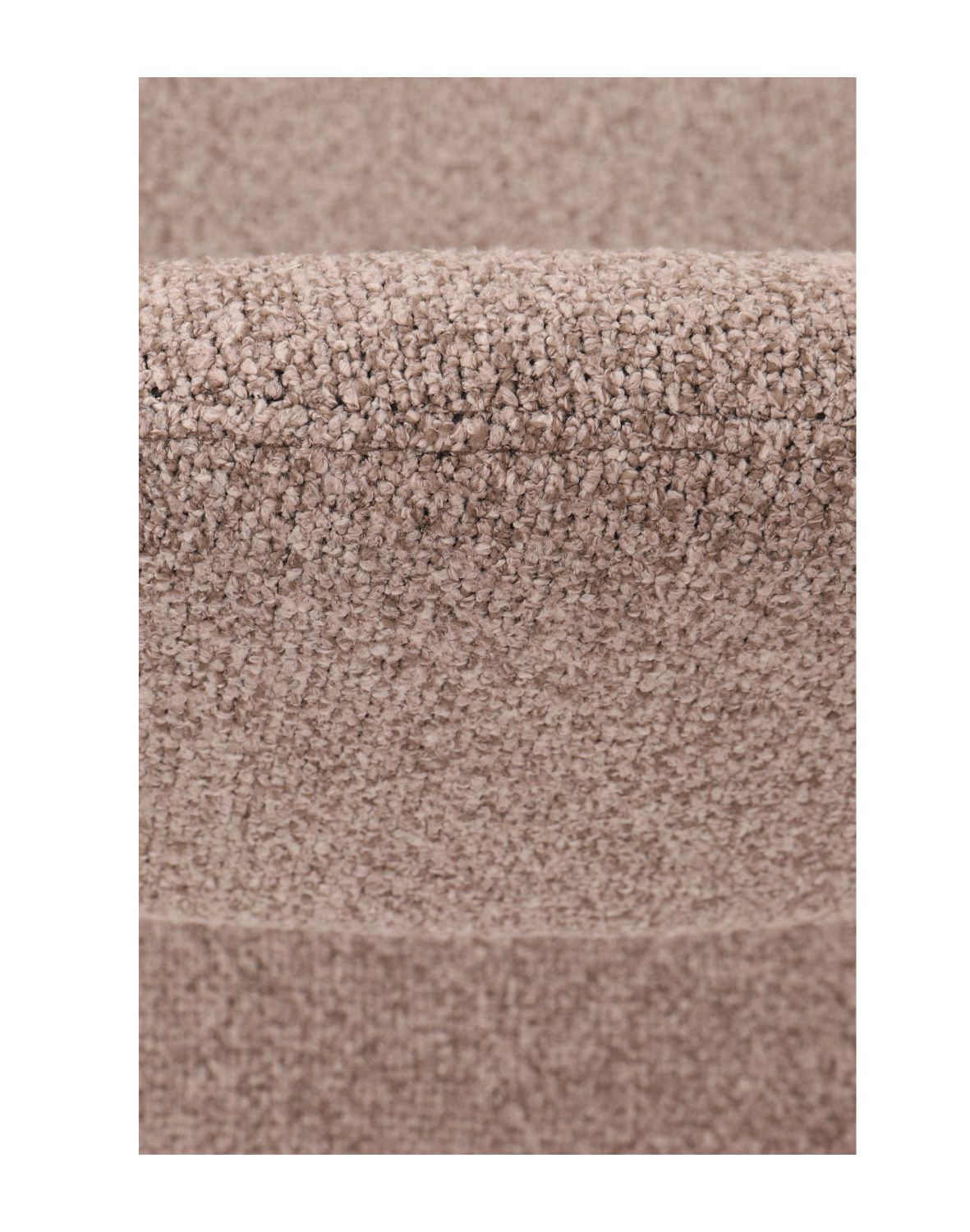 krzesło edda, drewno kauczukowe, boucle brąz