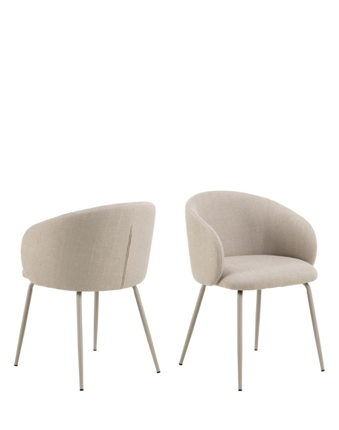 krzesło do jadalni, tapicerowane eleanor, beżowe/kaszmirowe (08177)