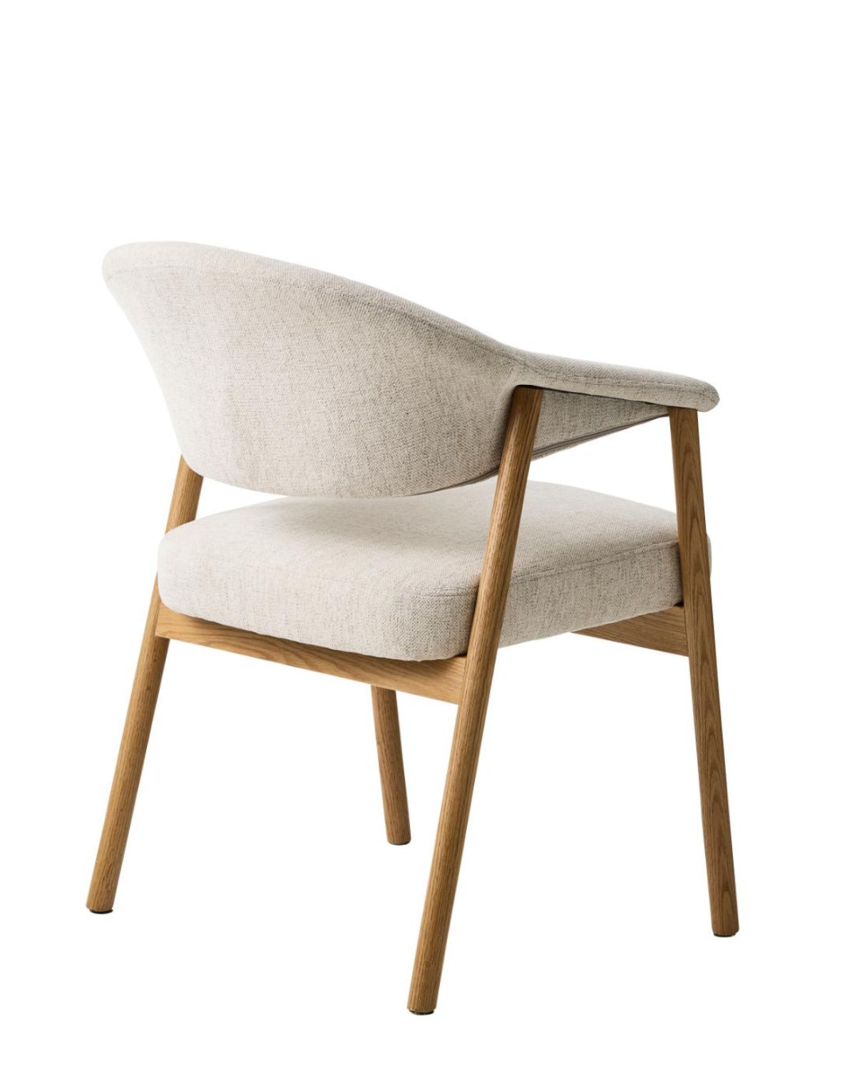 fotel tapicerowany elk, dębowe nogi w stylu skandynawskim (56160000)