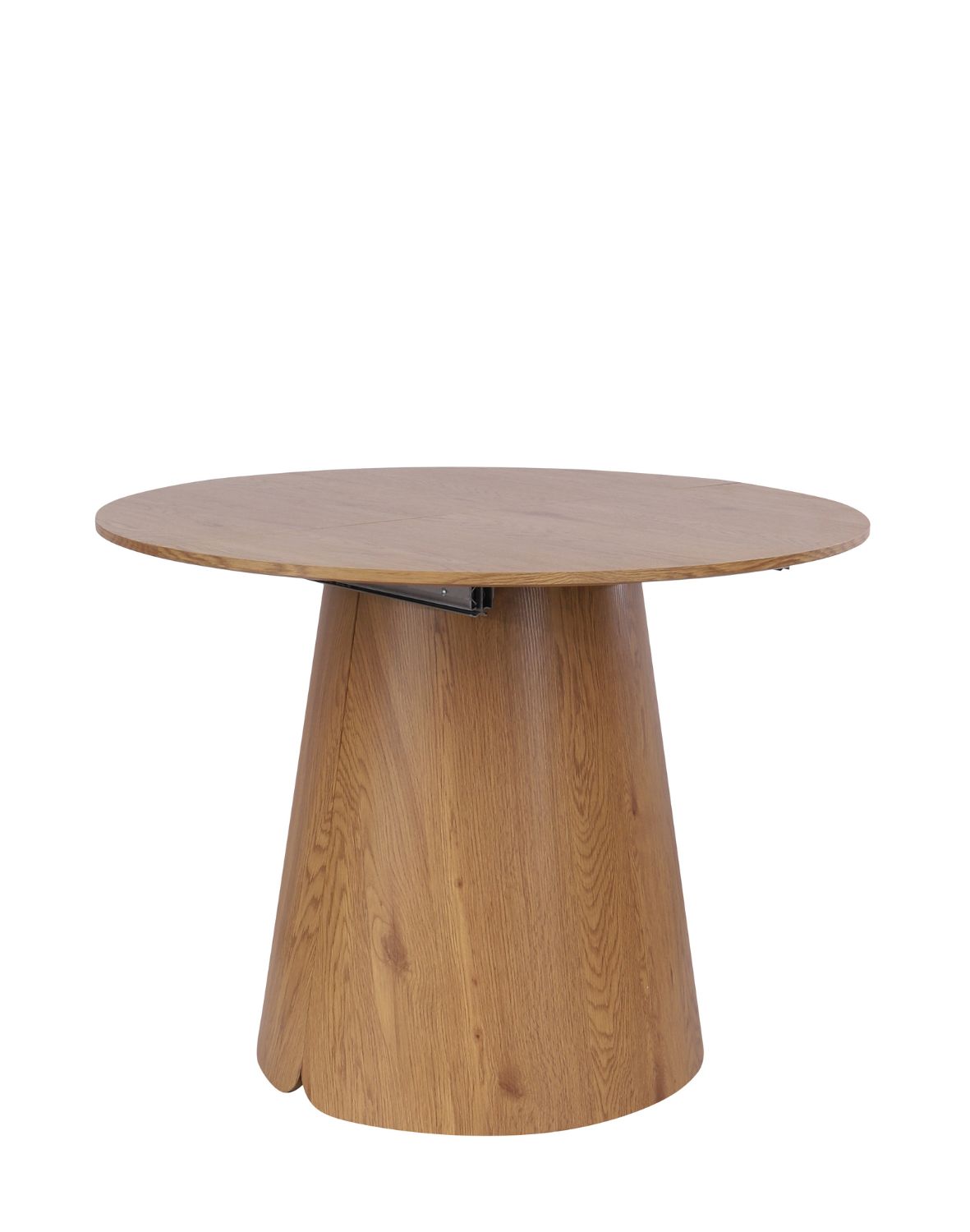 stół okrągły rozkładany enzo m plus, 100-180 cm, dziki dąb