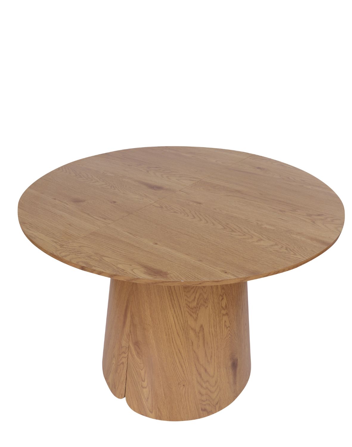 stół okrągły rozkładany enzo m plus, 100-180 cm, dziki dąb