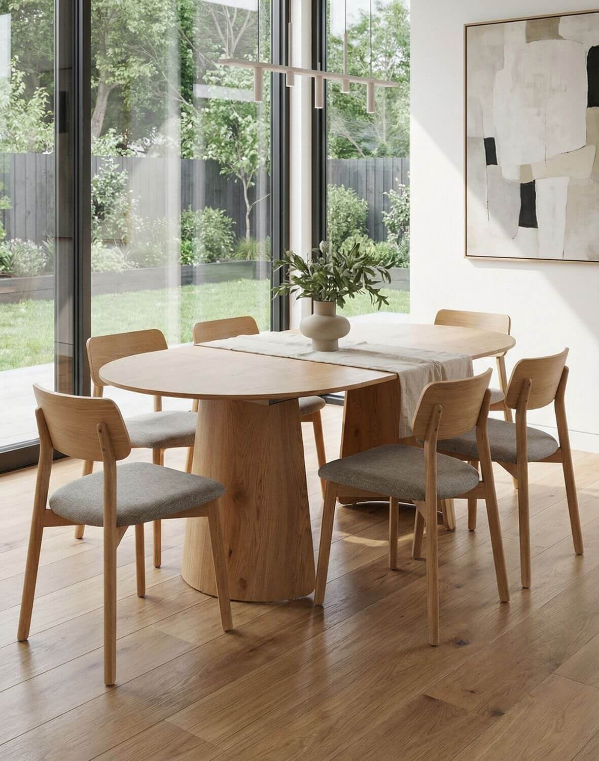 stół okrągły rozkładany enzo m plus, 100-180 cm, dziki dąb