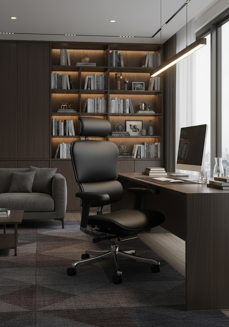 skórzany fotel biurowy ergohuman 2 elite le01