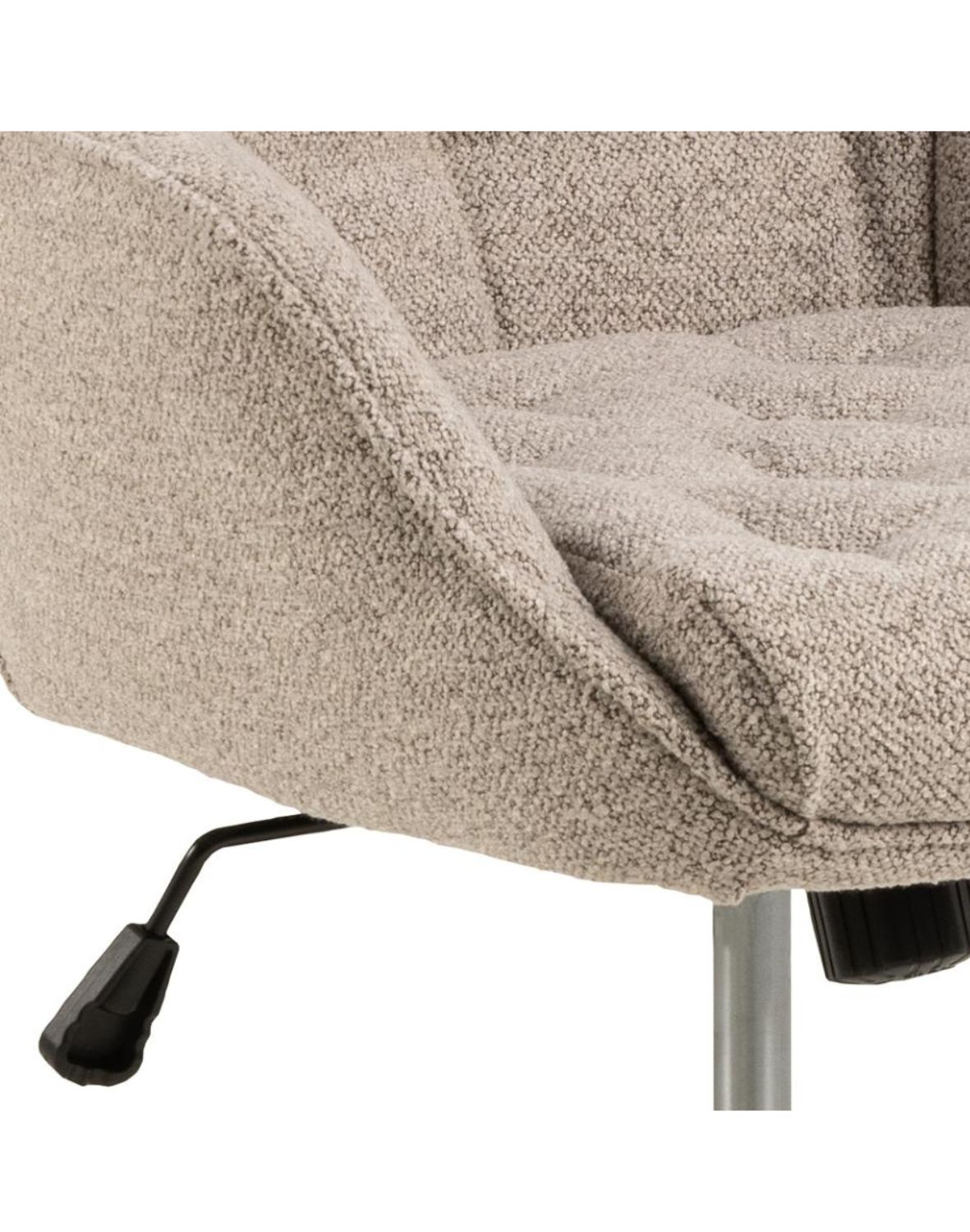 krzesło biurowe erik, beżowe, regulowane, z pikowaniem (09072)