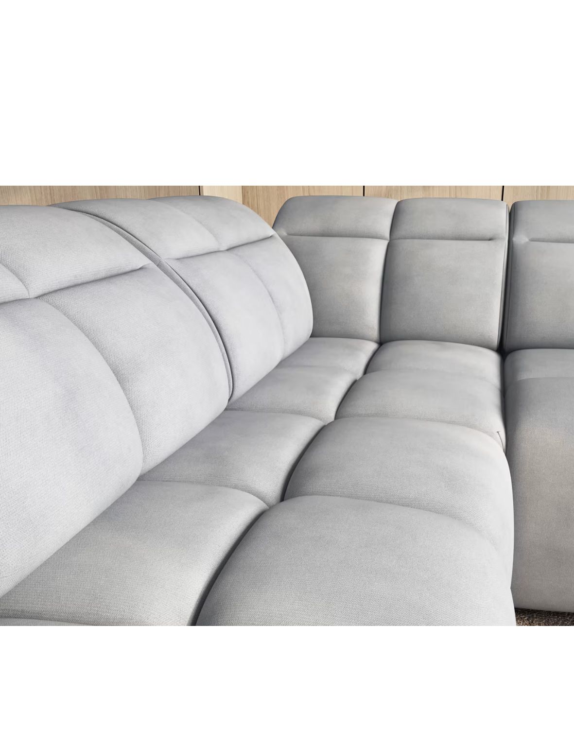 narożnik falconn z funkcją spania i elektrycznie wysuwanym siedziskiem