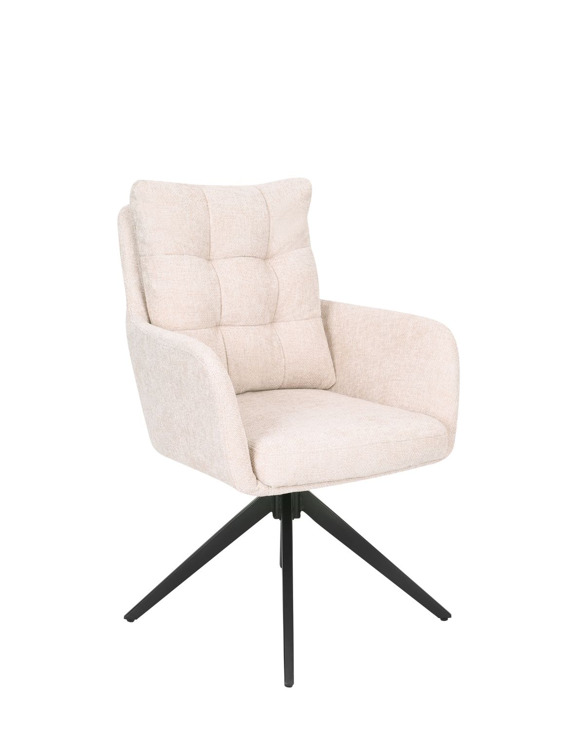 krzesło obrotowe z podłokietnikami fioro, beżowe