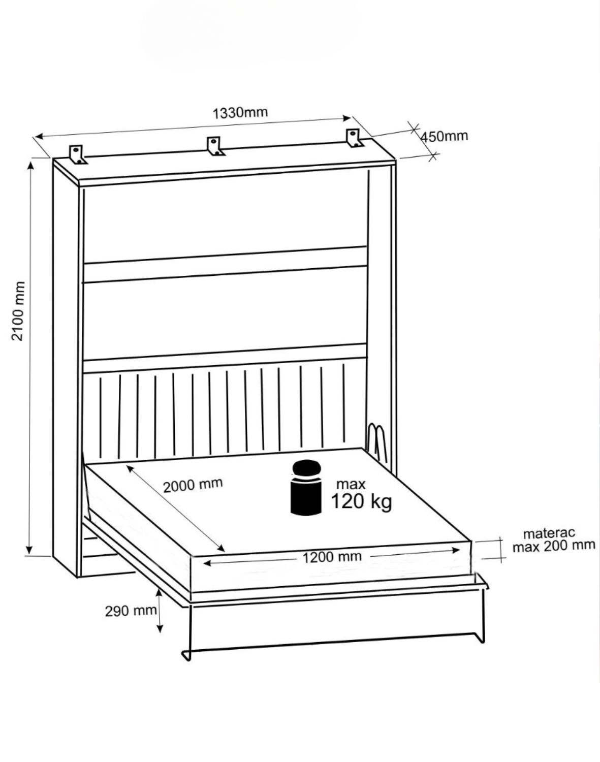 polkotapczan flexi bed lumi zielony oliwka