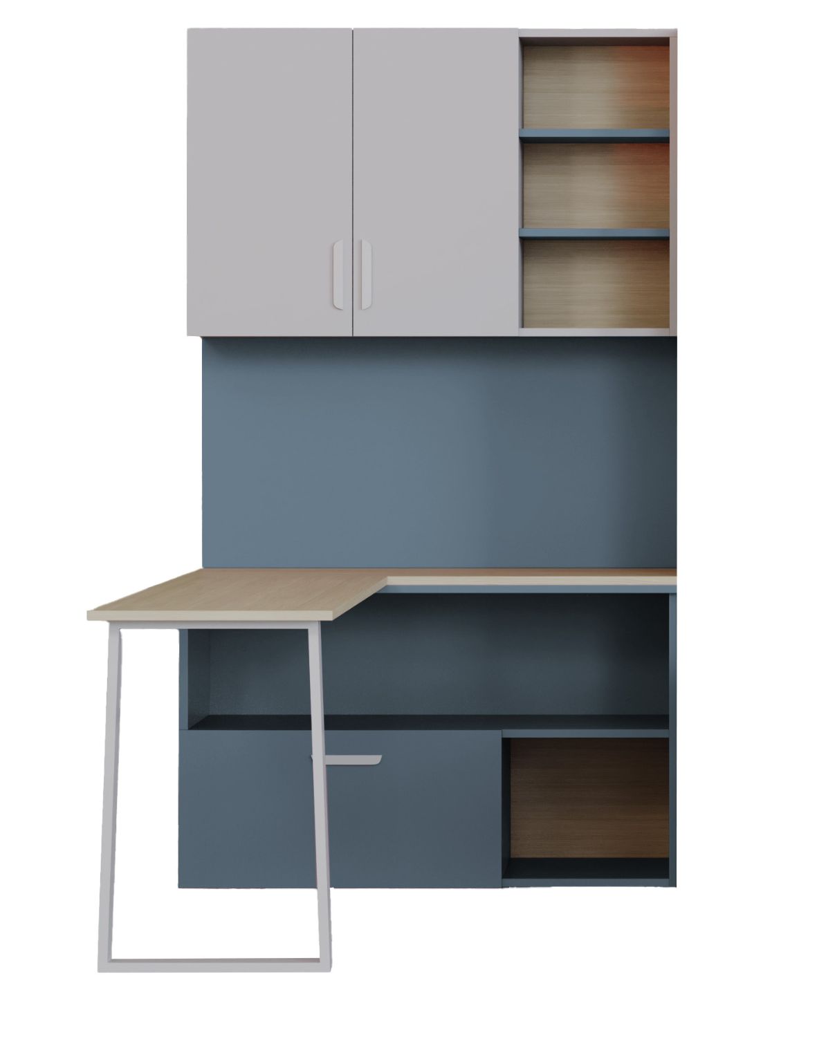 komoda lumi kaszmir i niebieski mglisty