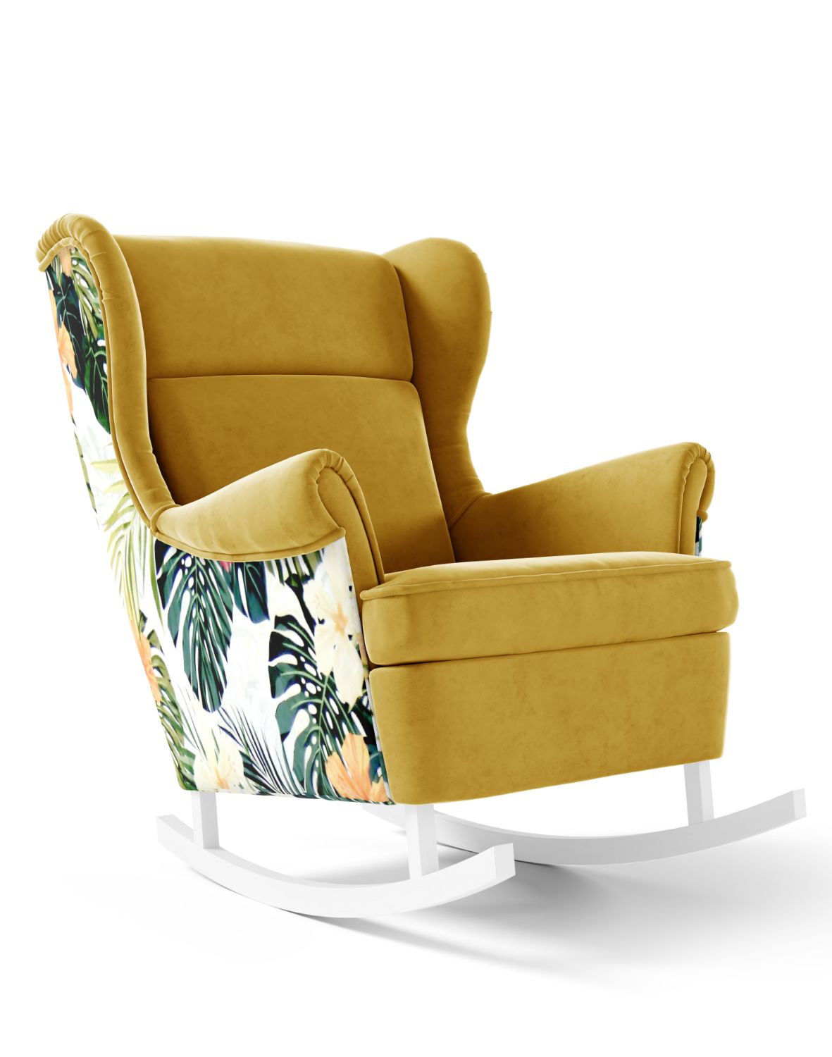 fotel bujany axel 195 musztardowy