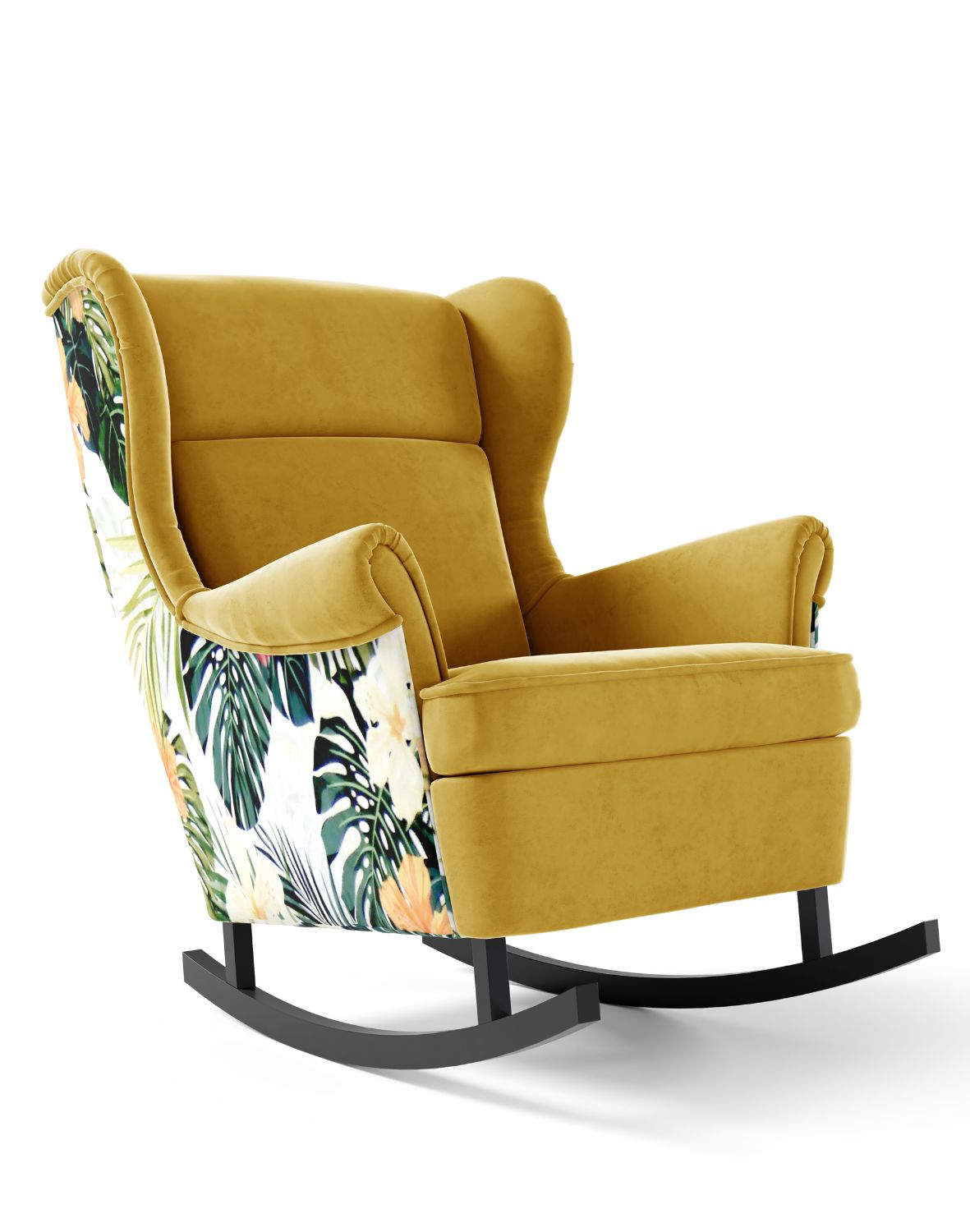 fotel bujany axel 195 musztardowy