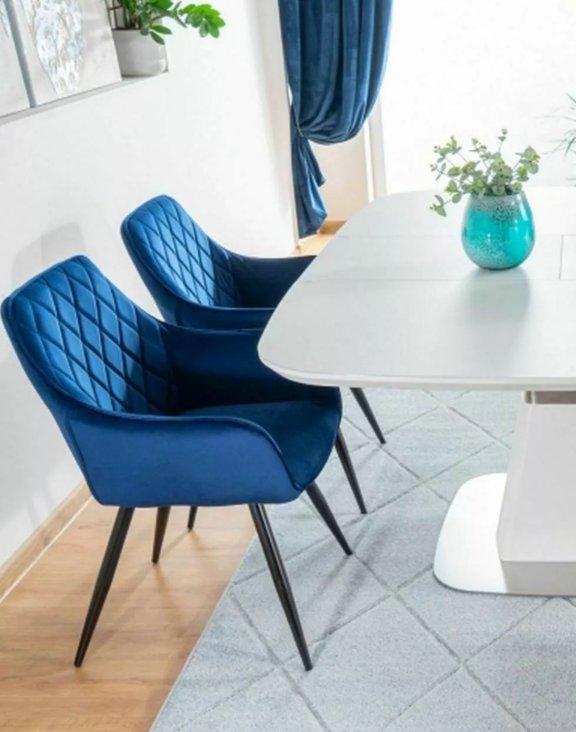 Krzesło Linea Velvet Granatowy (3164 AB) - OUTLET