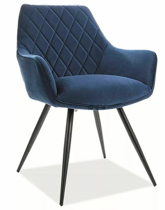 Krzesło Linea Velvet Granatowy (3164 AB) - OUTLET