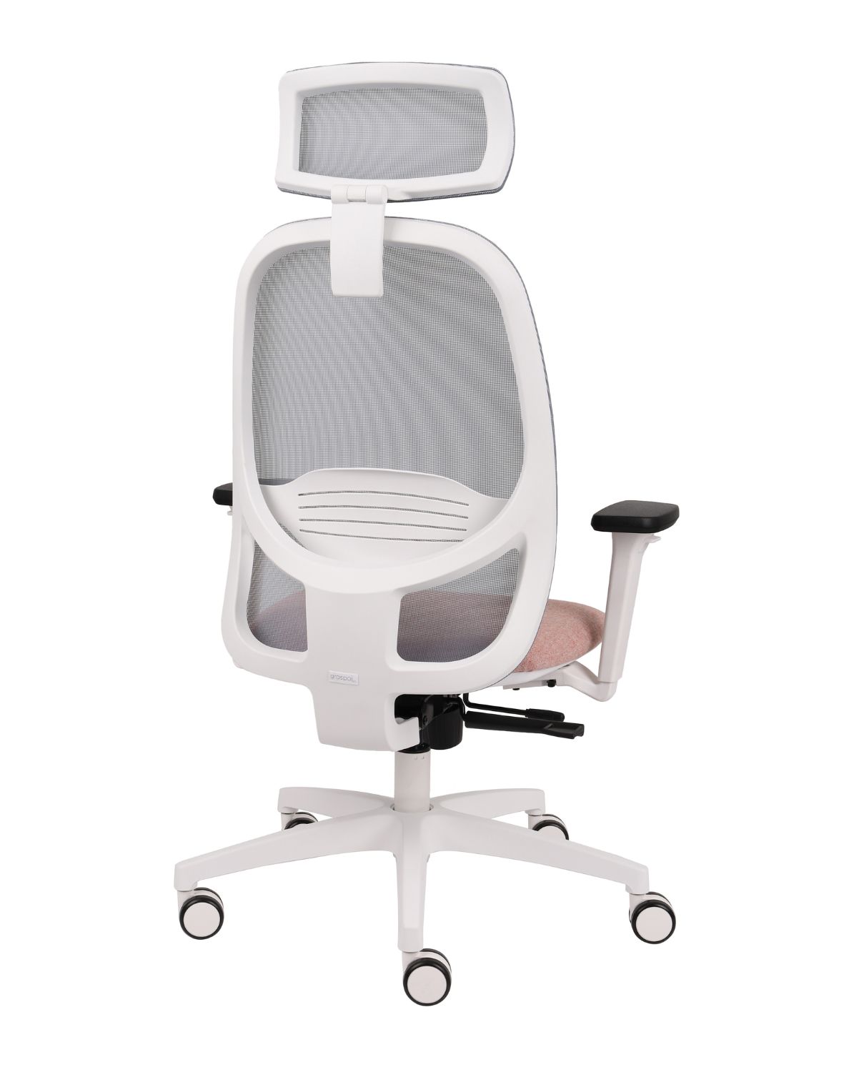 krzesło biurowe nodi ws hd white grospol synergy różowe sr12