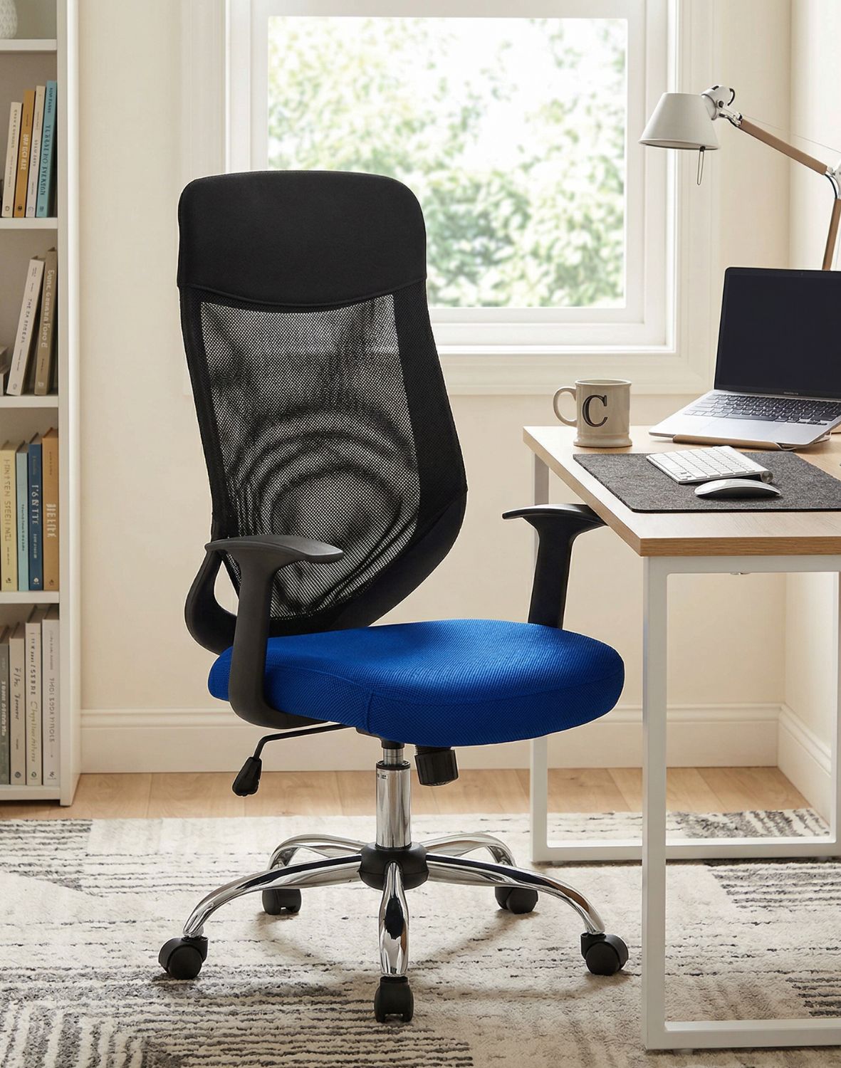 fotel optimal niebieski