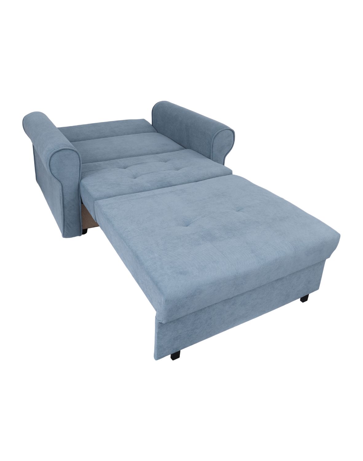 fotel rozkładany niebieski bil i pretty 20