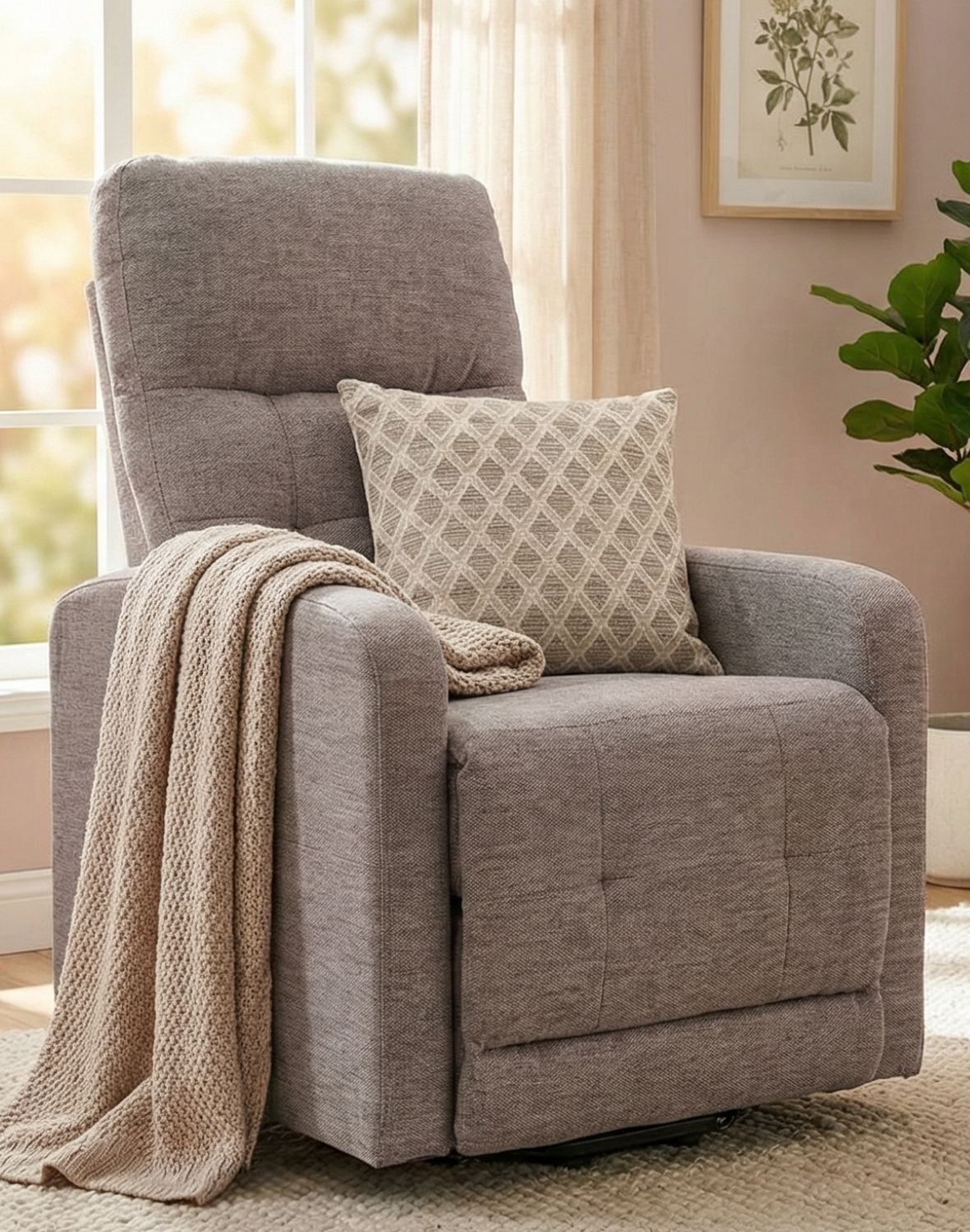 fotel rozkladany otus ii szary