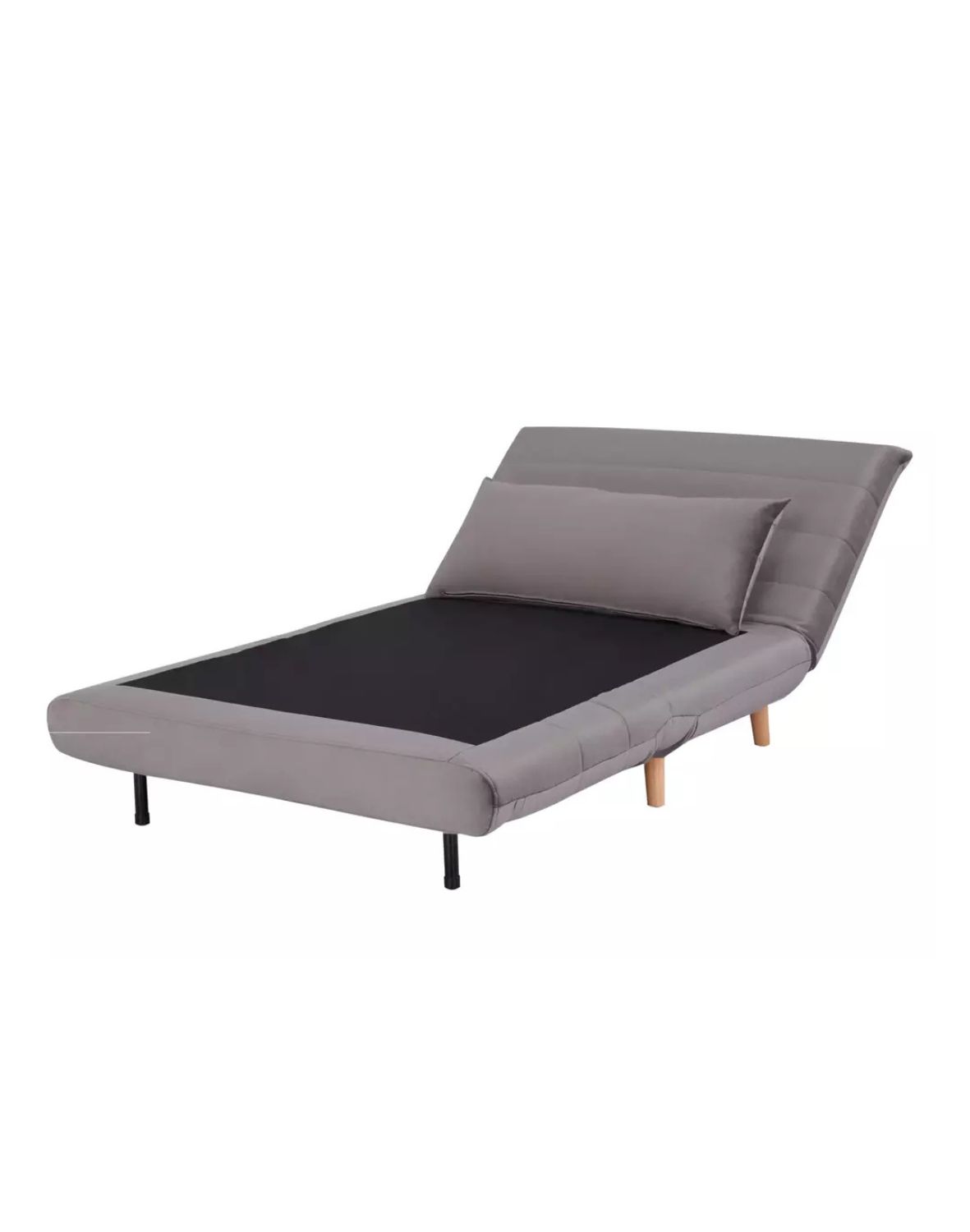 fotel rozkladany spike velvet szary