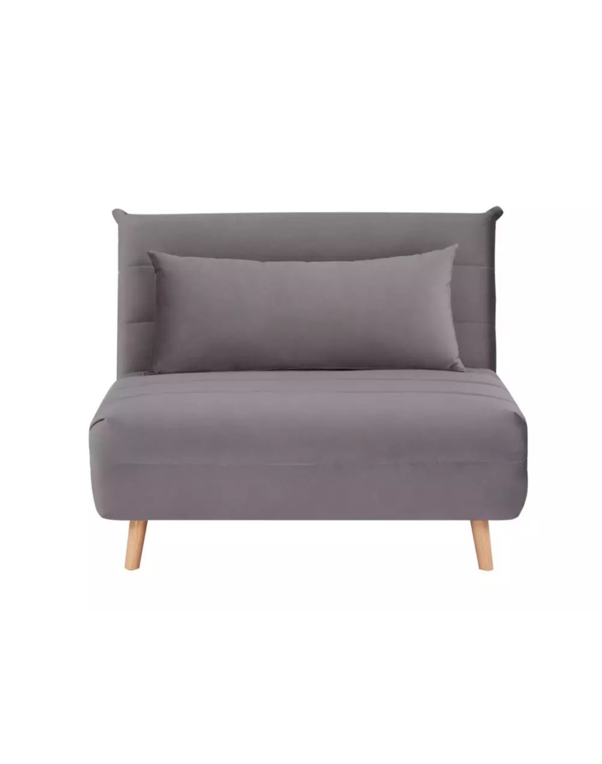 fotel rozkladany spike velvet szary