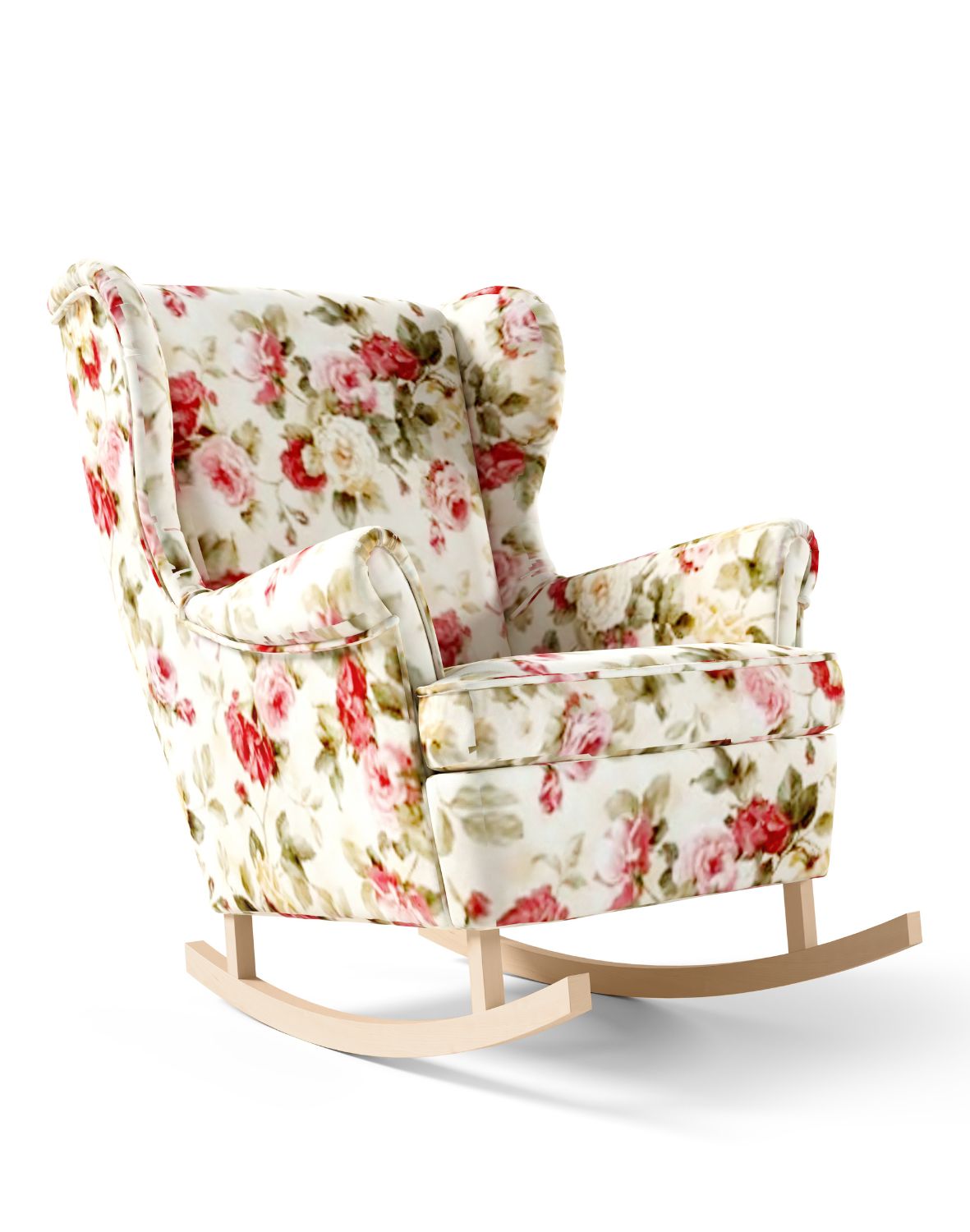 fotel uszak na płozach bujany