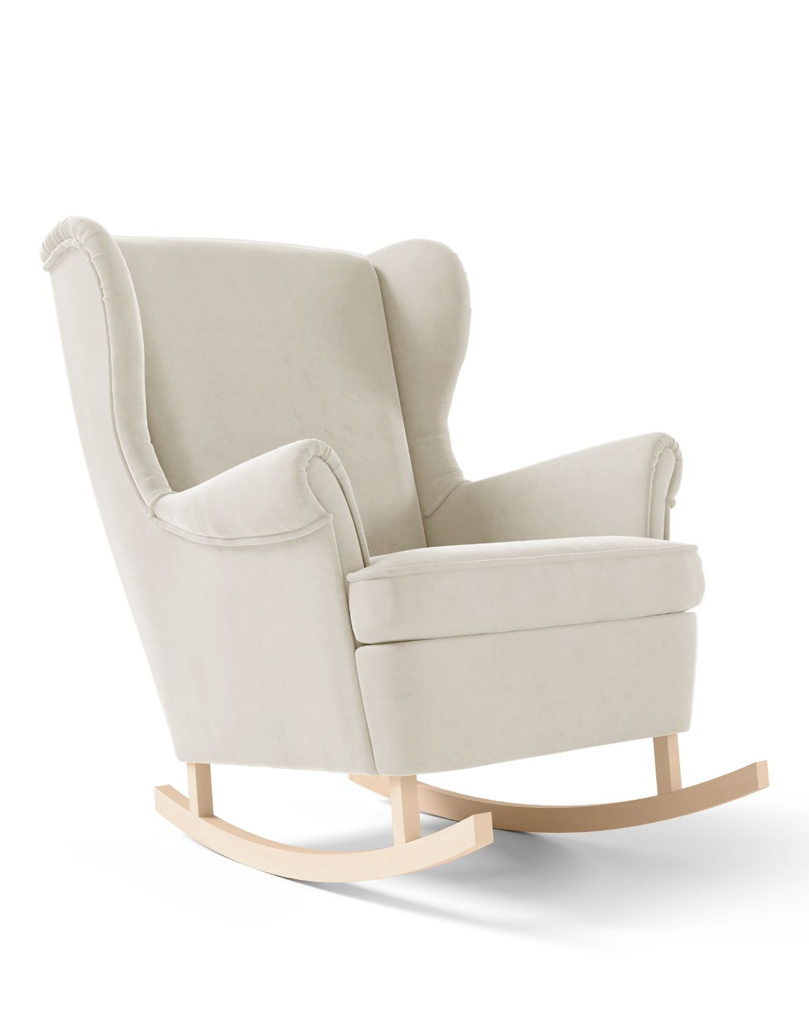 fotel uszak na płozach bujany