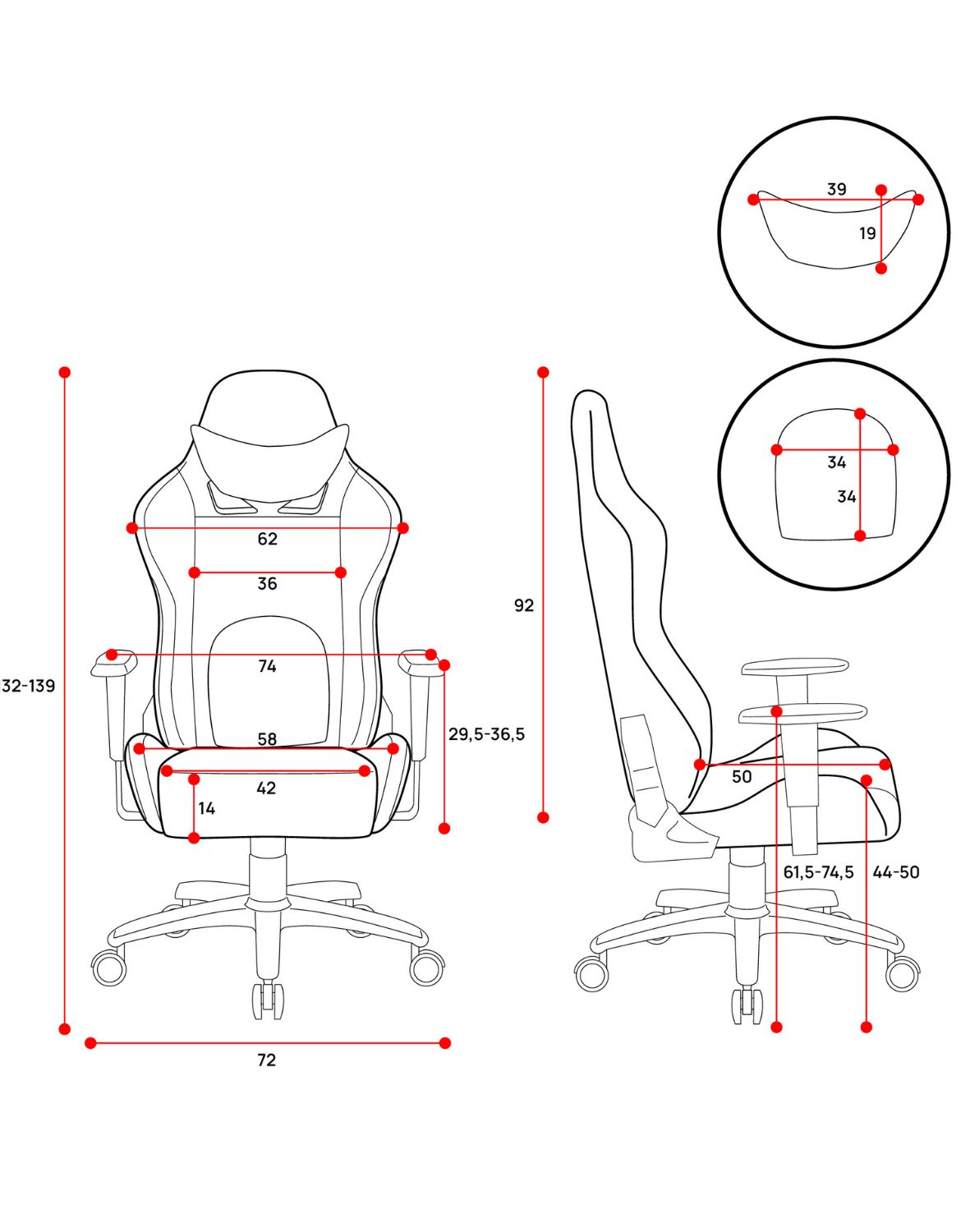 fotel-x-ray-king-bialo-czarny