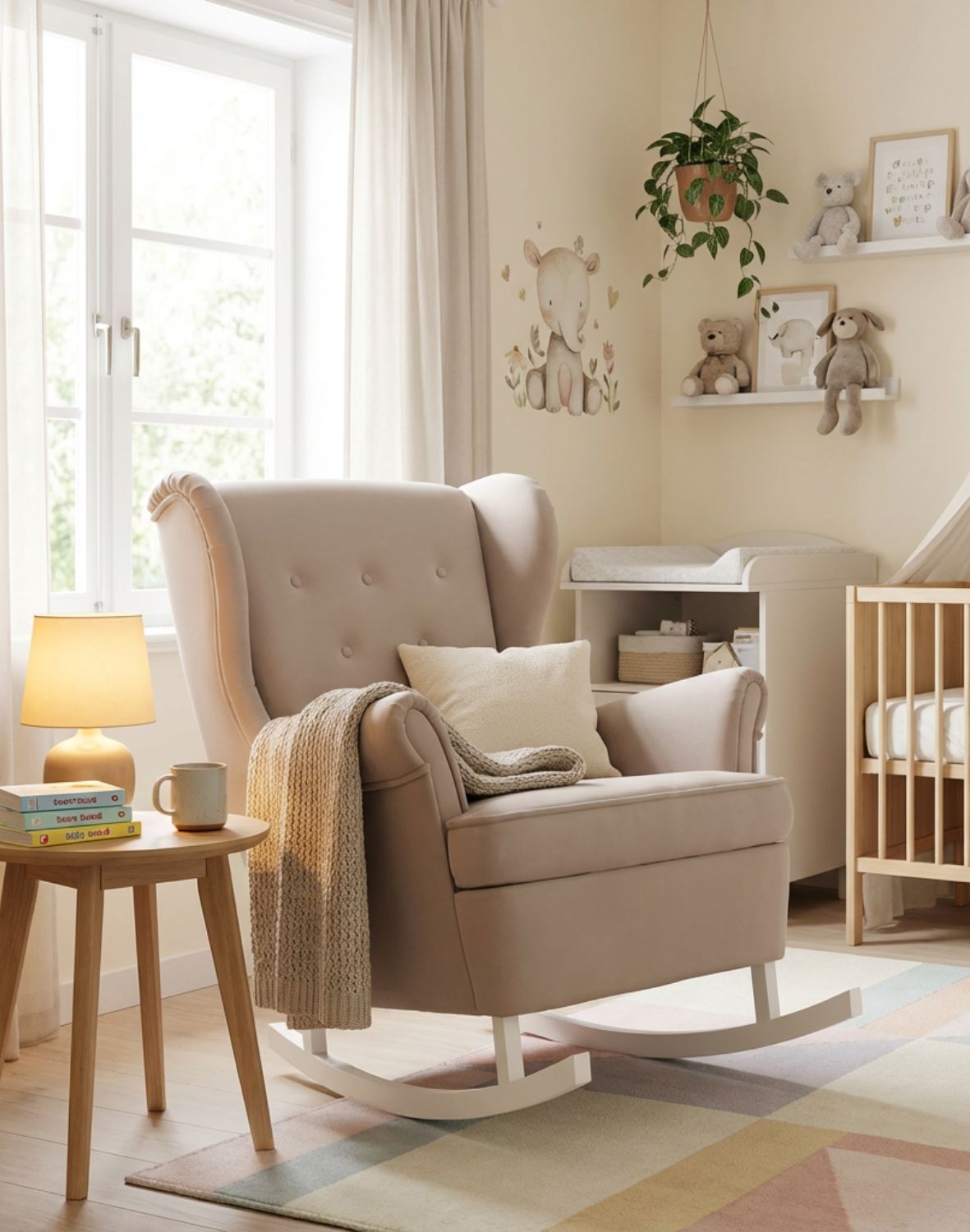 fotel bujany uszak na płozie lino 207