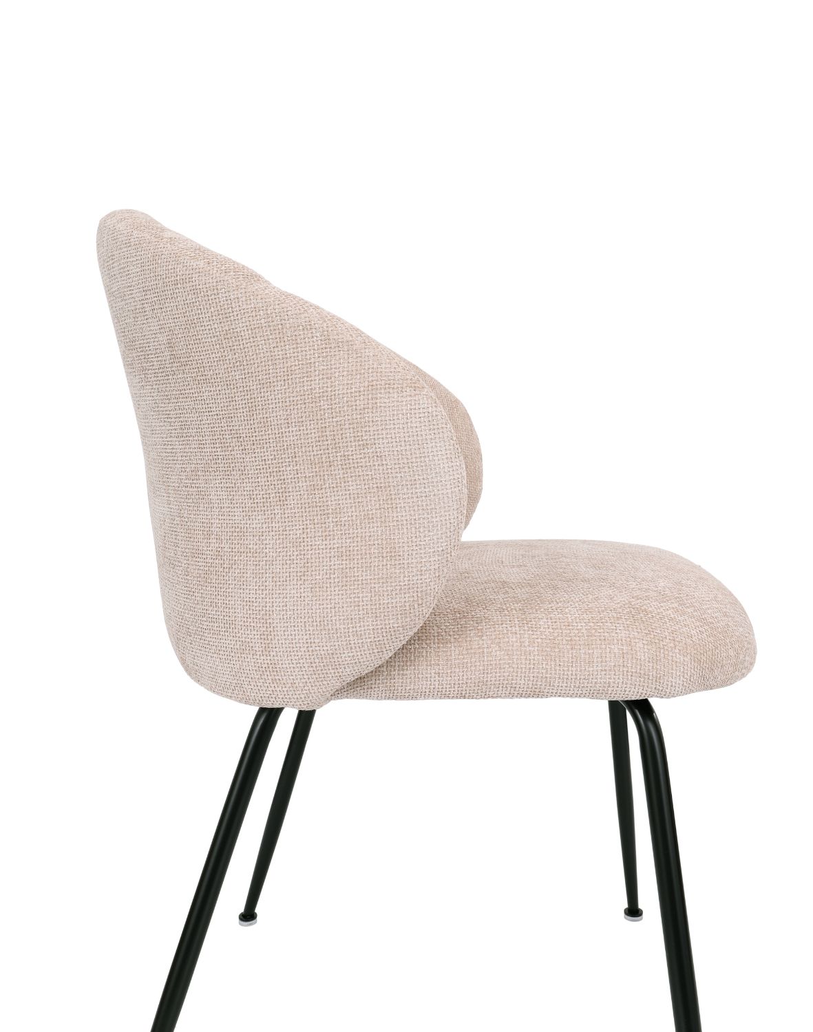 krzesło do jadalni ganta black, tkanina strukturalna beżowa (cd2302-3)