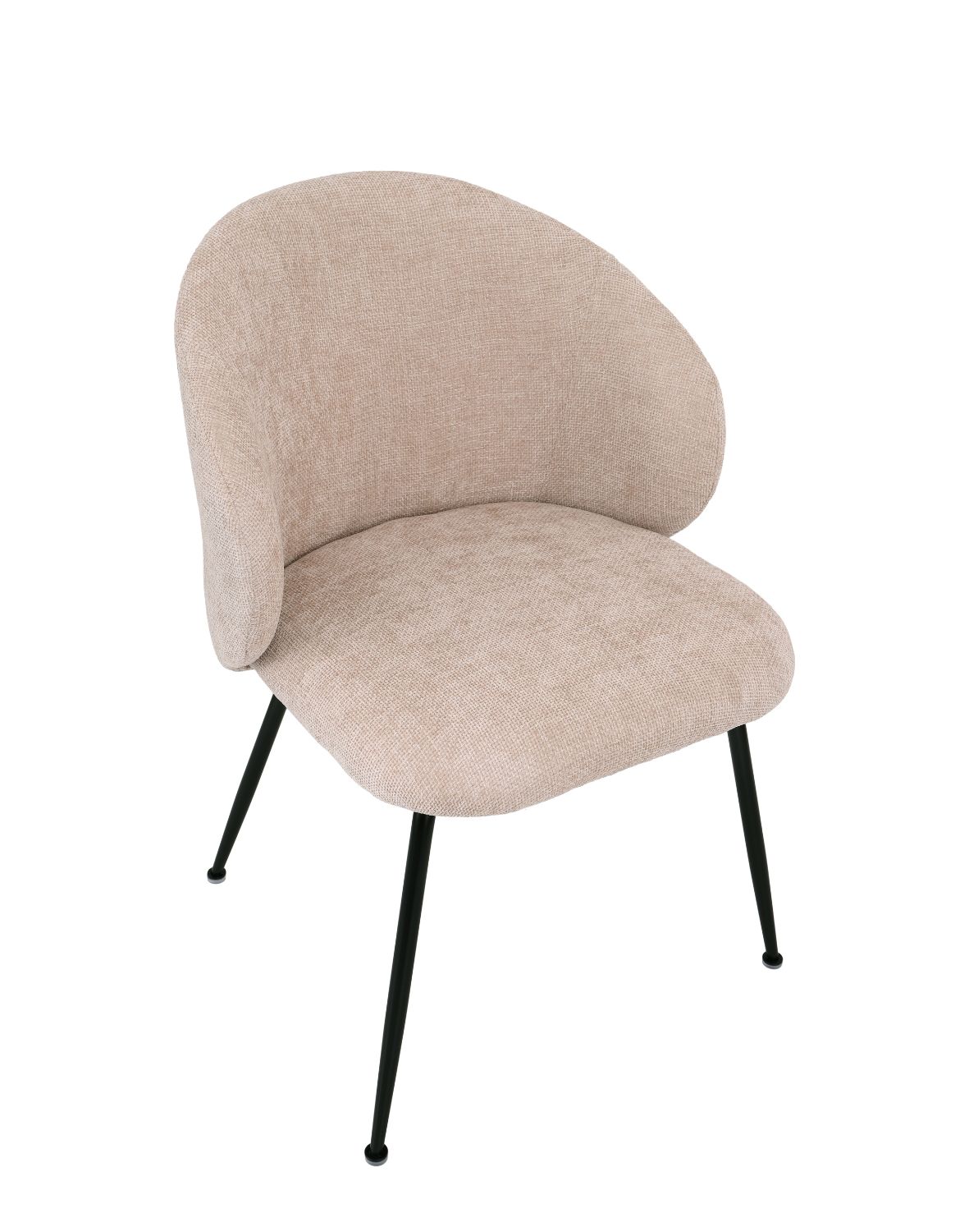 krzesło do jadalni ganta black, tkanina strukturalna beżowa (cd2302-3)