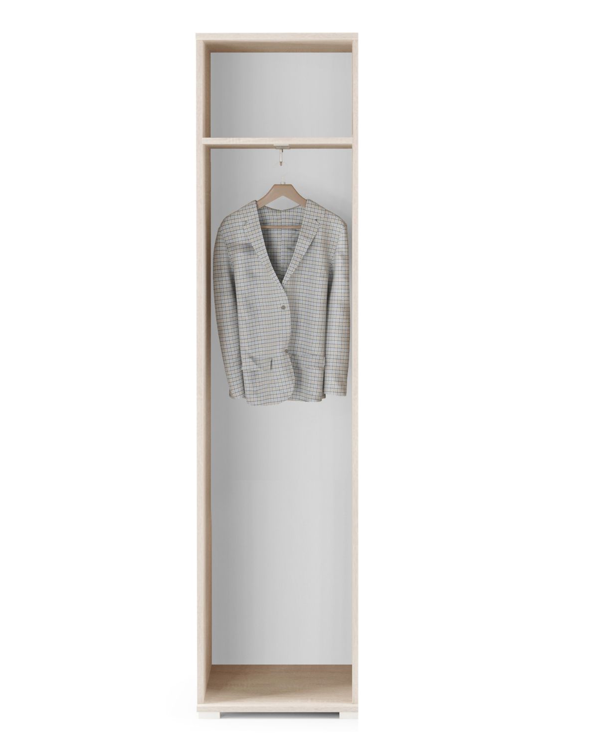 biała garderoba z brązowymi panelami emi 13