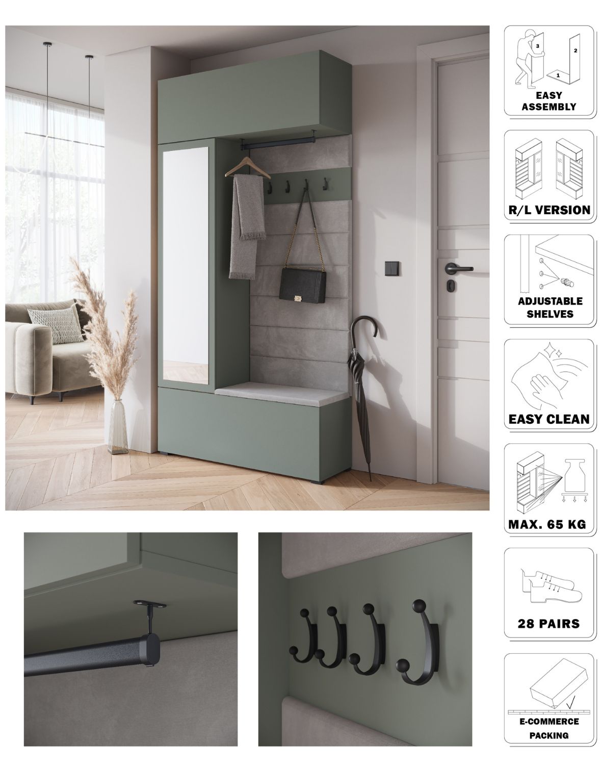 garderoba-tejo-mglisty-zielony