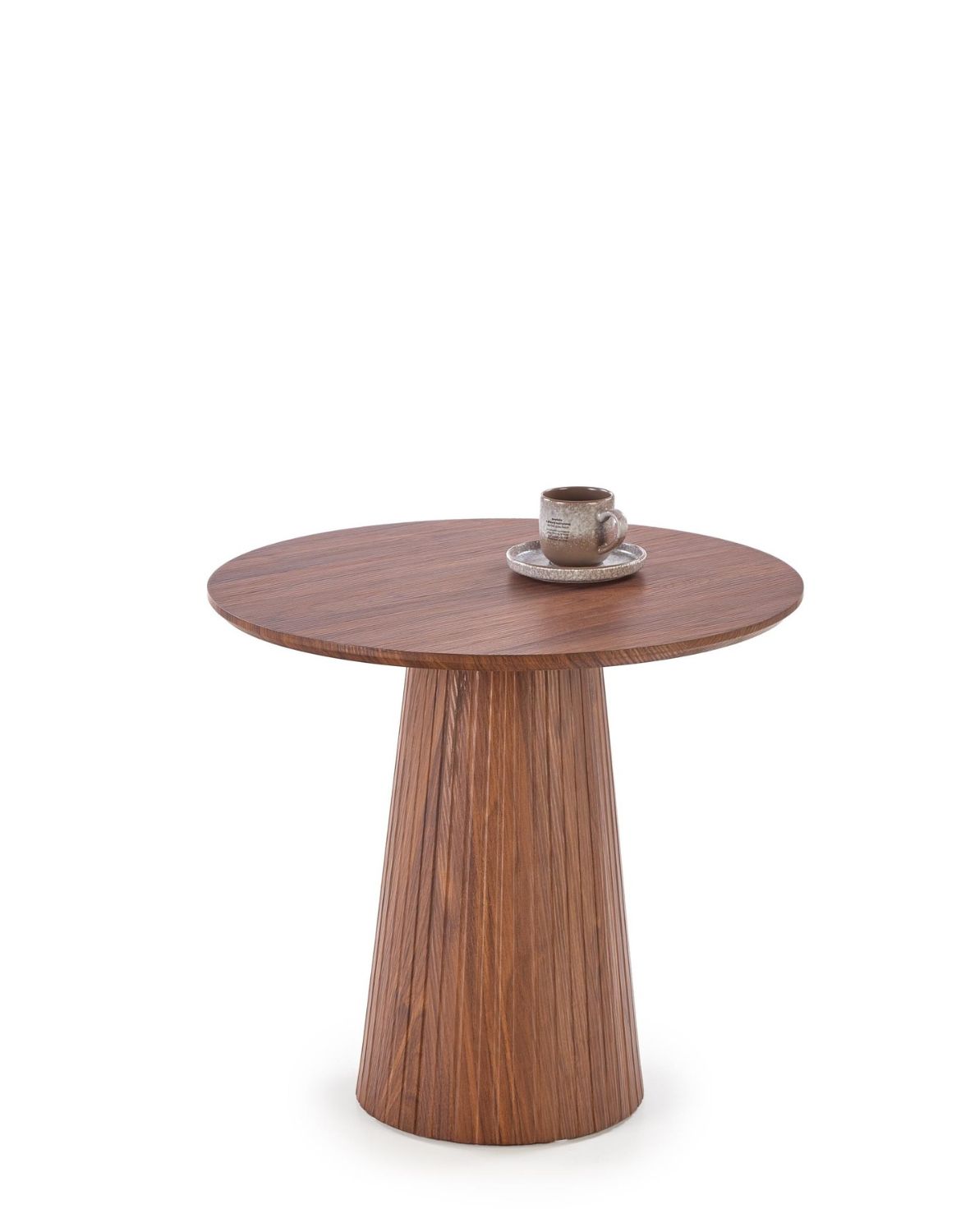 stolik kawowy okrągły orzechowy Gisela s