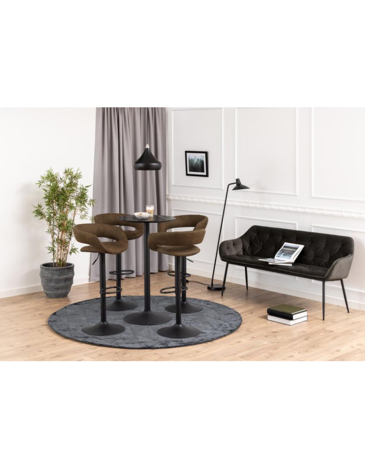 hoker do kuchni grace, obrotowy, regulowana wysokość, brązowy (84700)