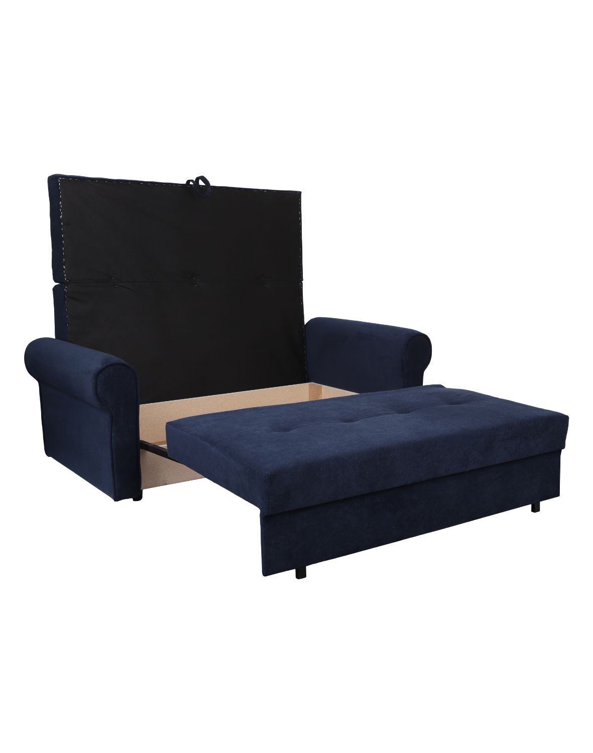 granatowa sofa rozkładana do przodu pretty 22