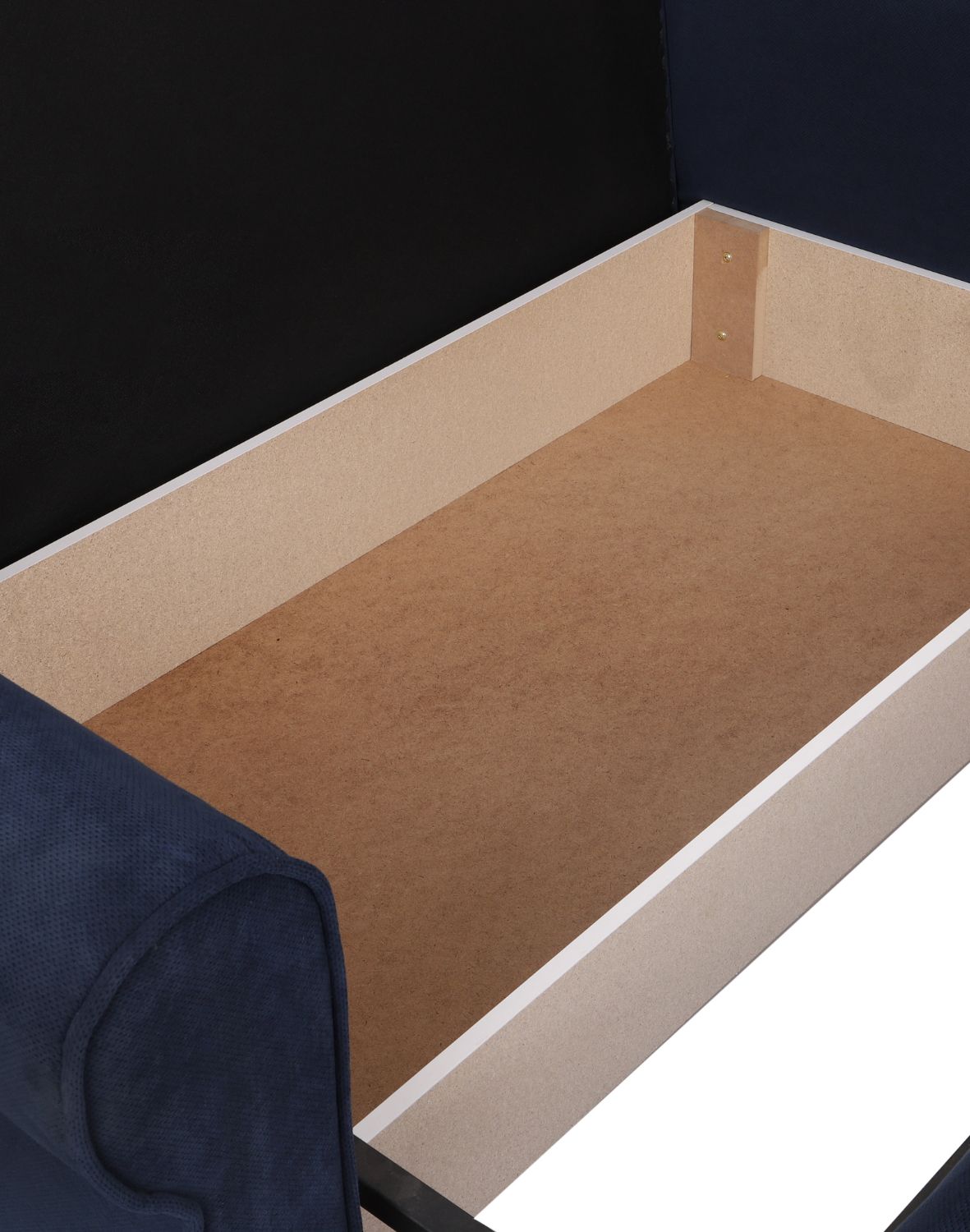 granatowa sofa rozkładana do przodu pretty 22