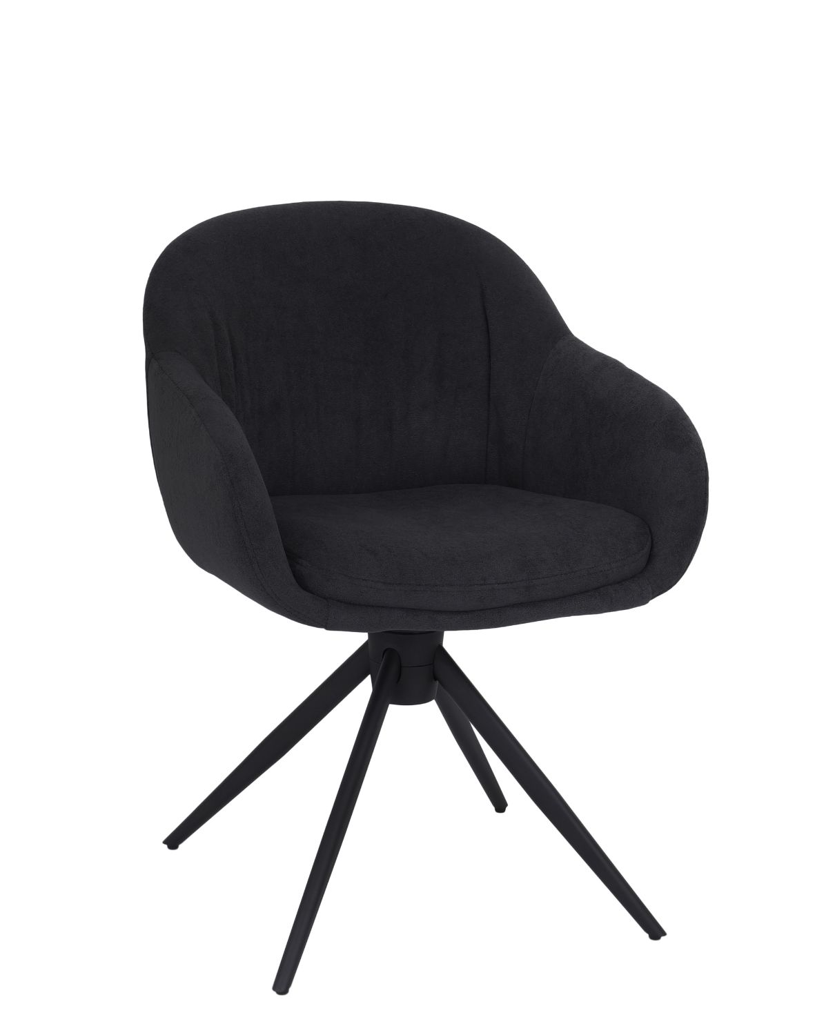 krzesło obrotowe do jadalni greta, ciemnoszare