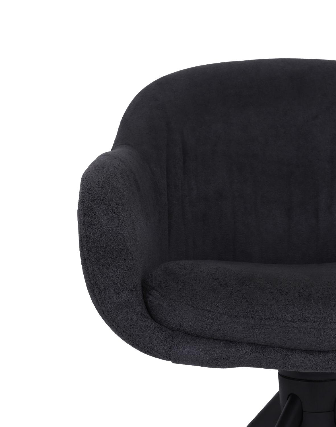 krzesło obrotowe do jadalni greta, ciemnoszare