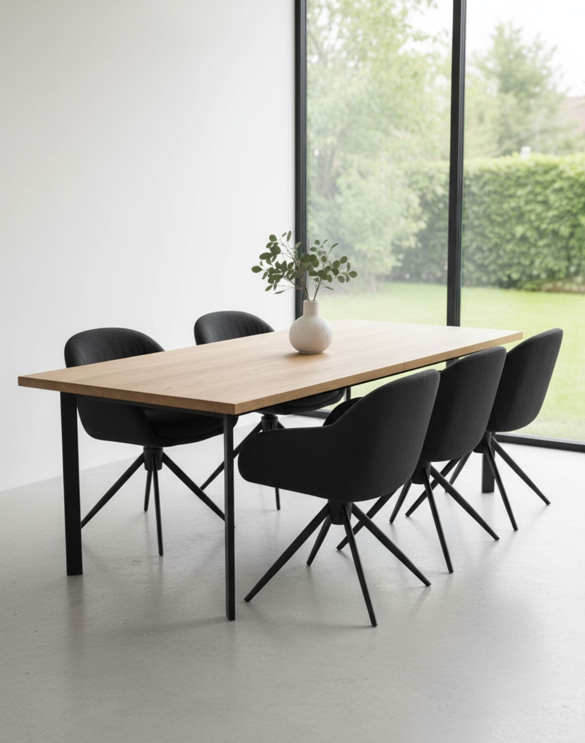 krzesło obrotowe do jadalni greta, ciemnoszare