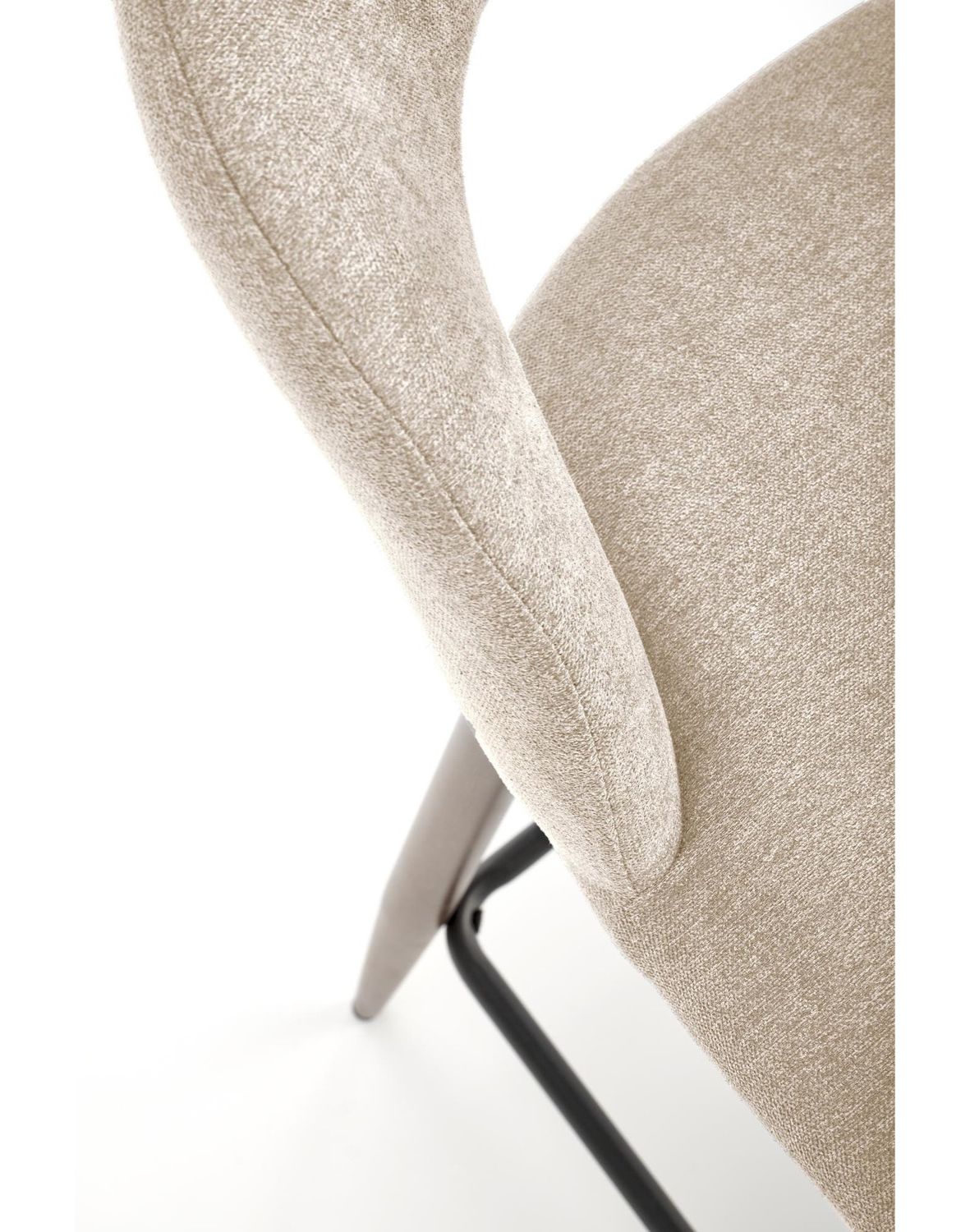 hoker do kuchni h114, beżowy, brązowe nogi