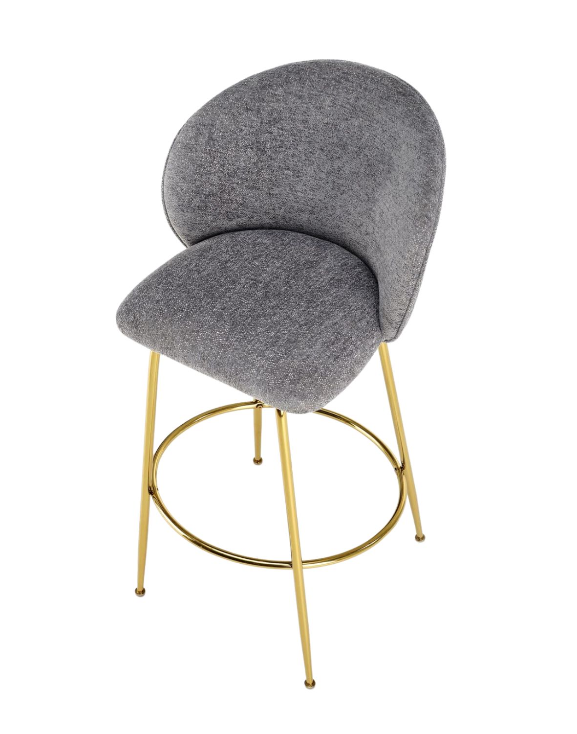 hoker do kuchni H116, szary, złoty stelaż