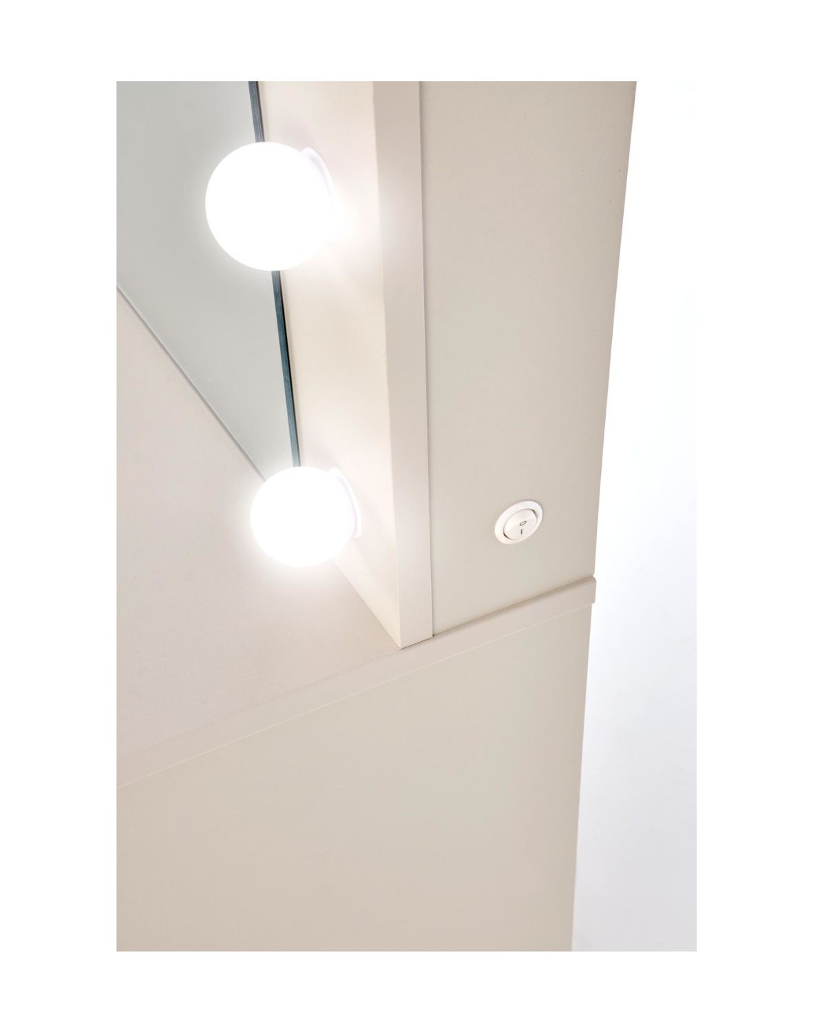 toaletka z lustrem hollywood 2 xl, kaszmir