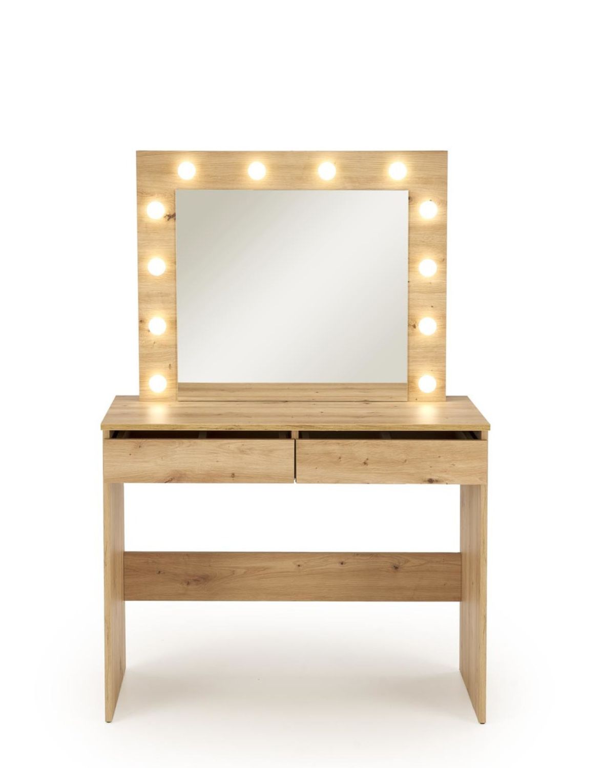 toaletka z lustrem hollywood, dąb artisan