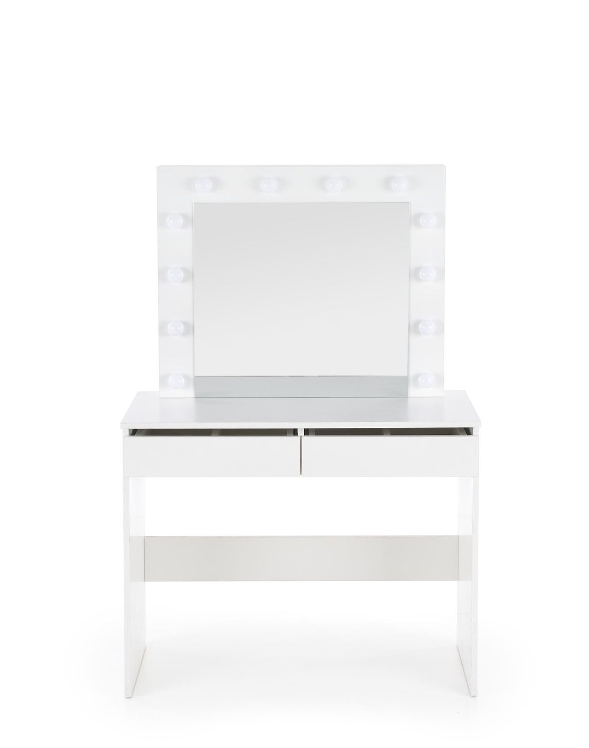 toaletka z lustrem hollywood, biała