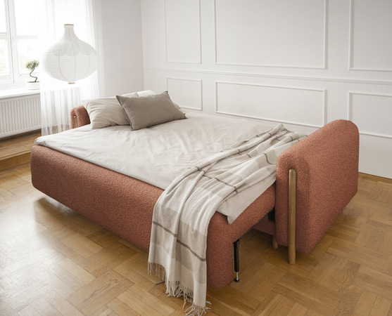 kanapa rozkładana arcadova I, boucle - dostawa express