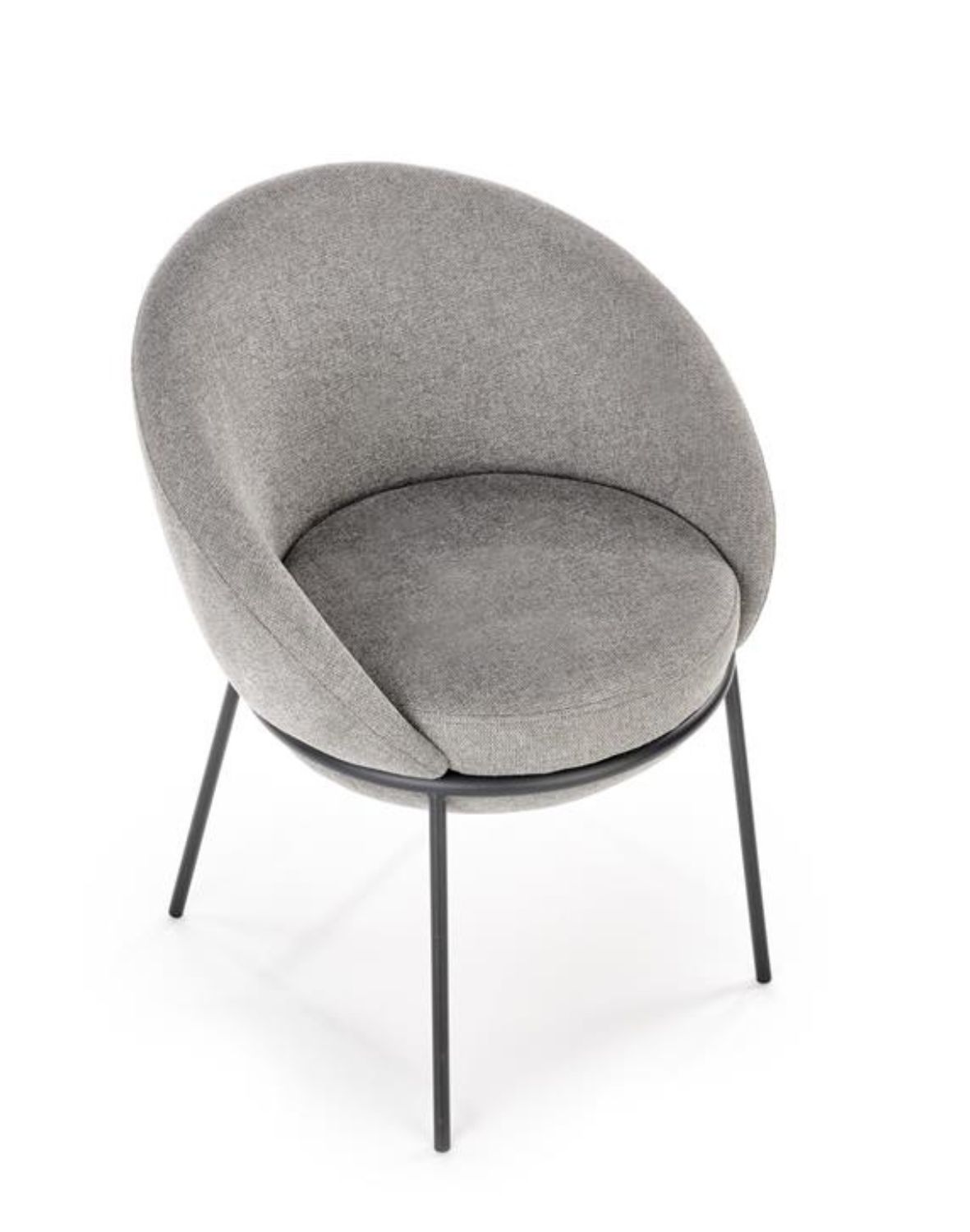 krzesło do jadalni k482, nowoczesne, szare